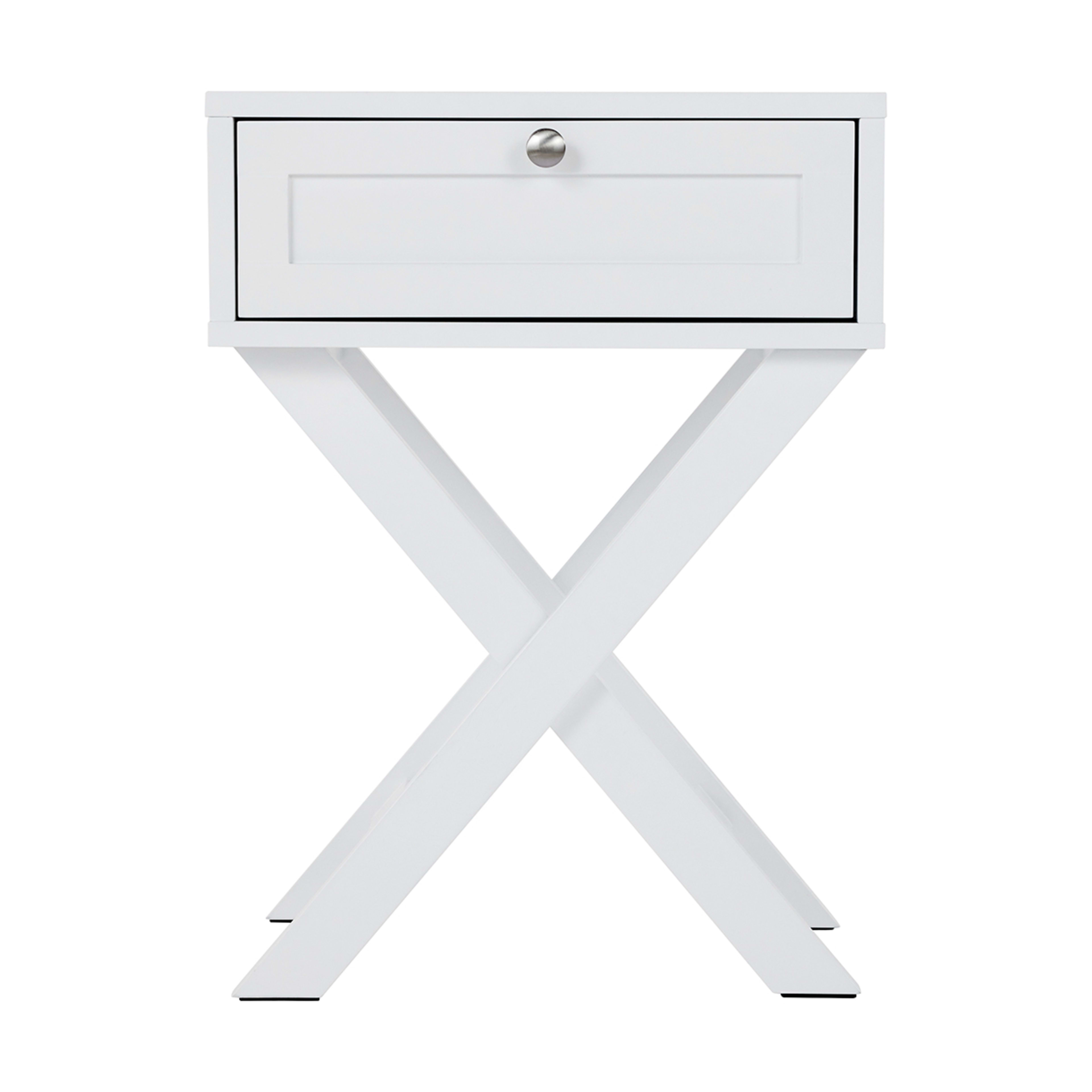 3 Hamptons Bedside Table with Drawer, 3 of 10