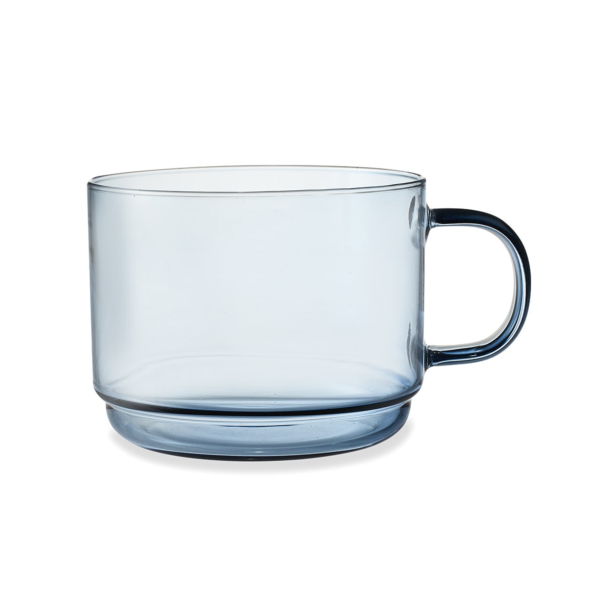 2 Blue Glass Mugs Kmart