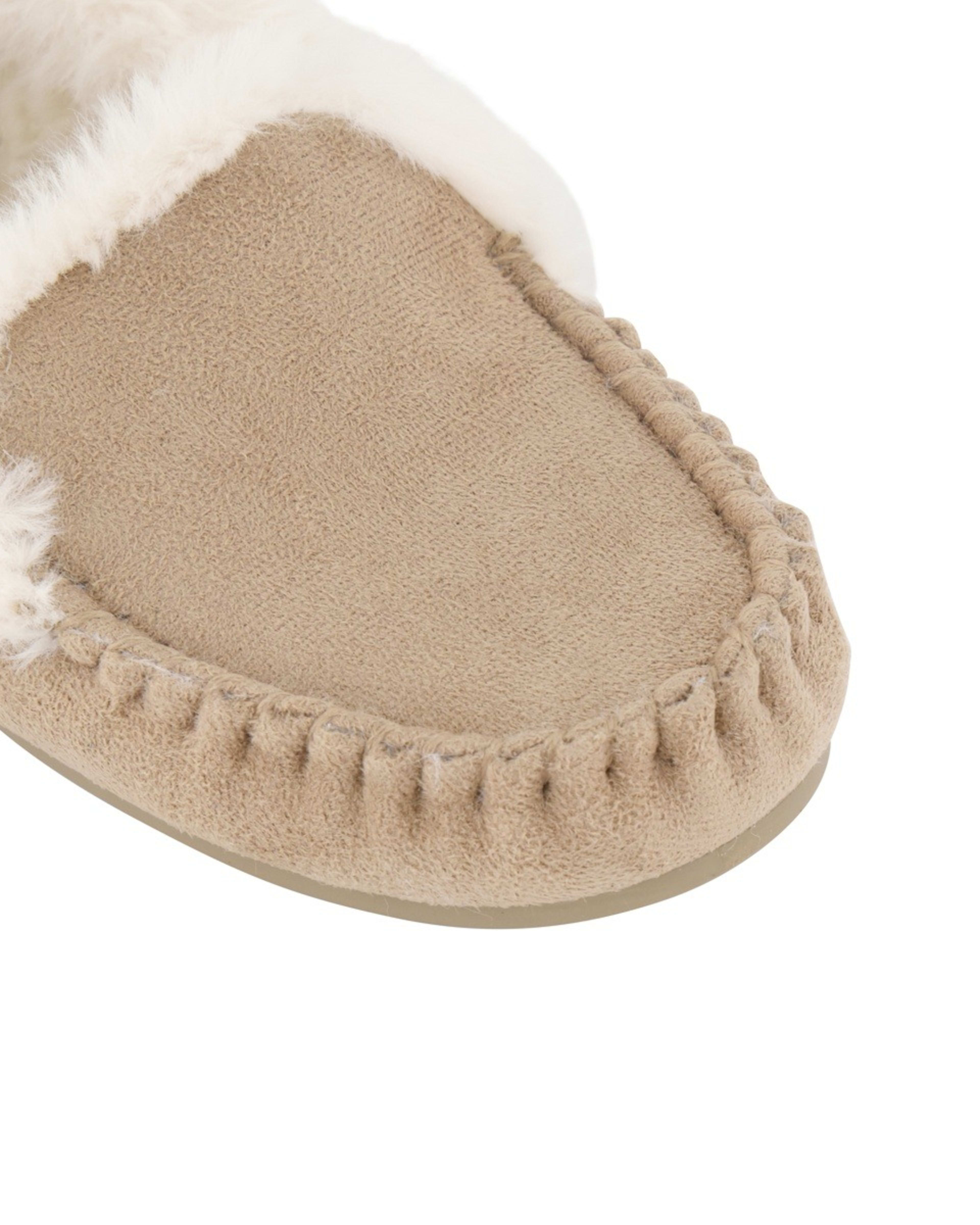 3 Elevated Microsuede Moccasins Ivry Beige, 3 of 3