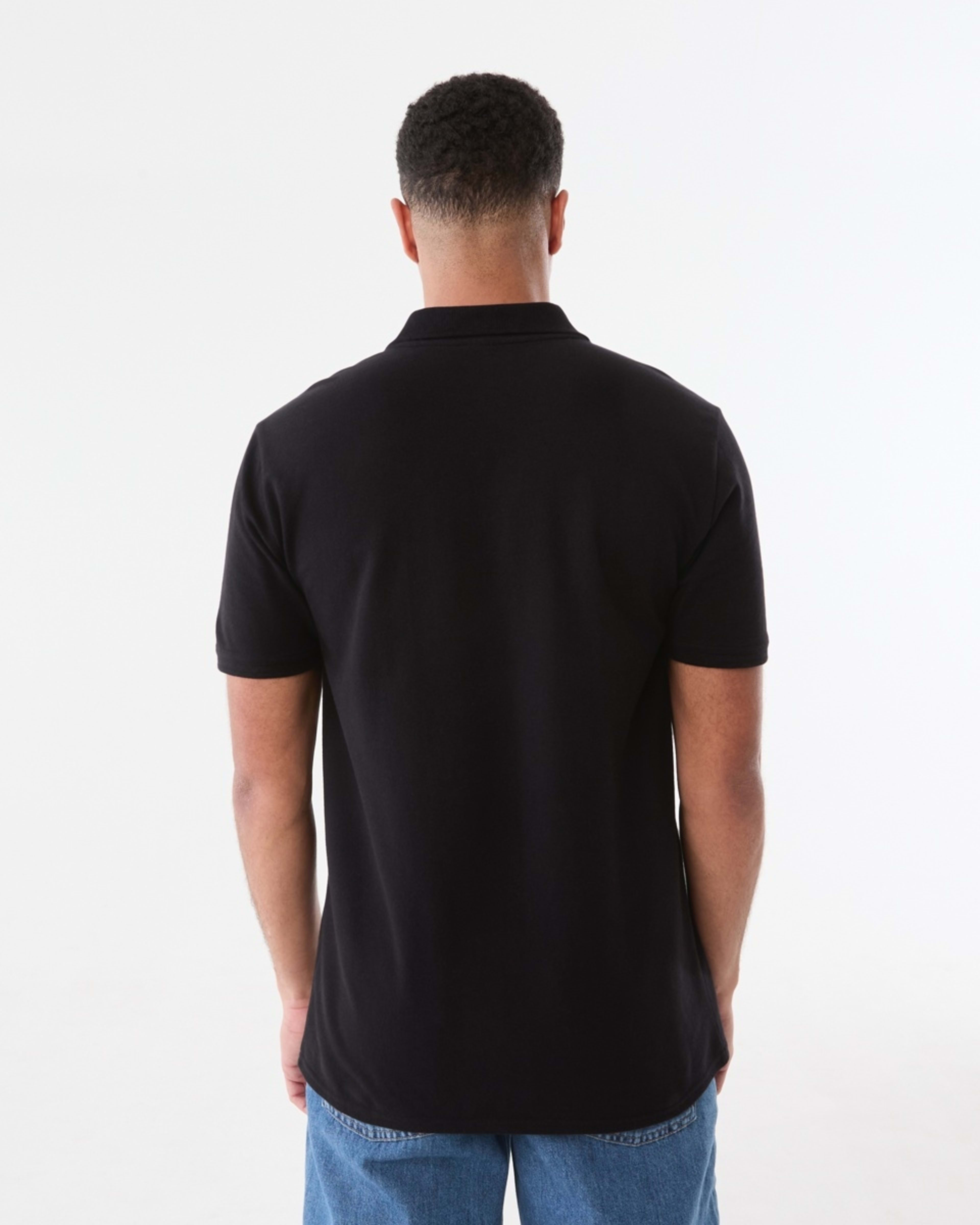 3 Basic Pique Polo BLACK, 3 of 7