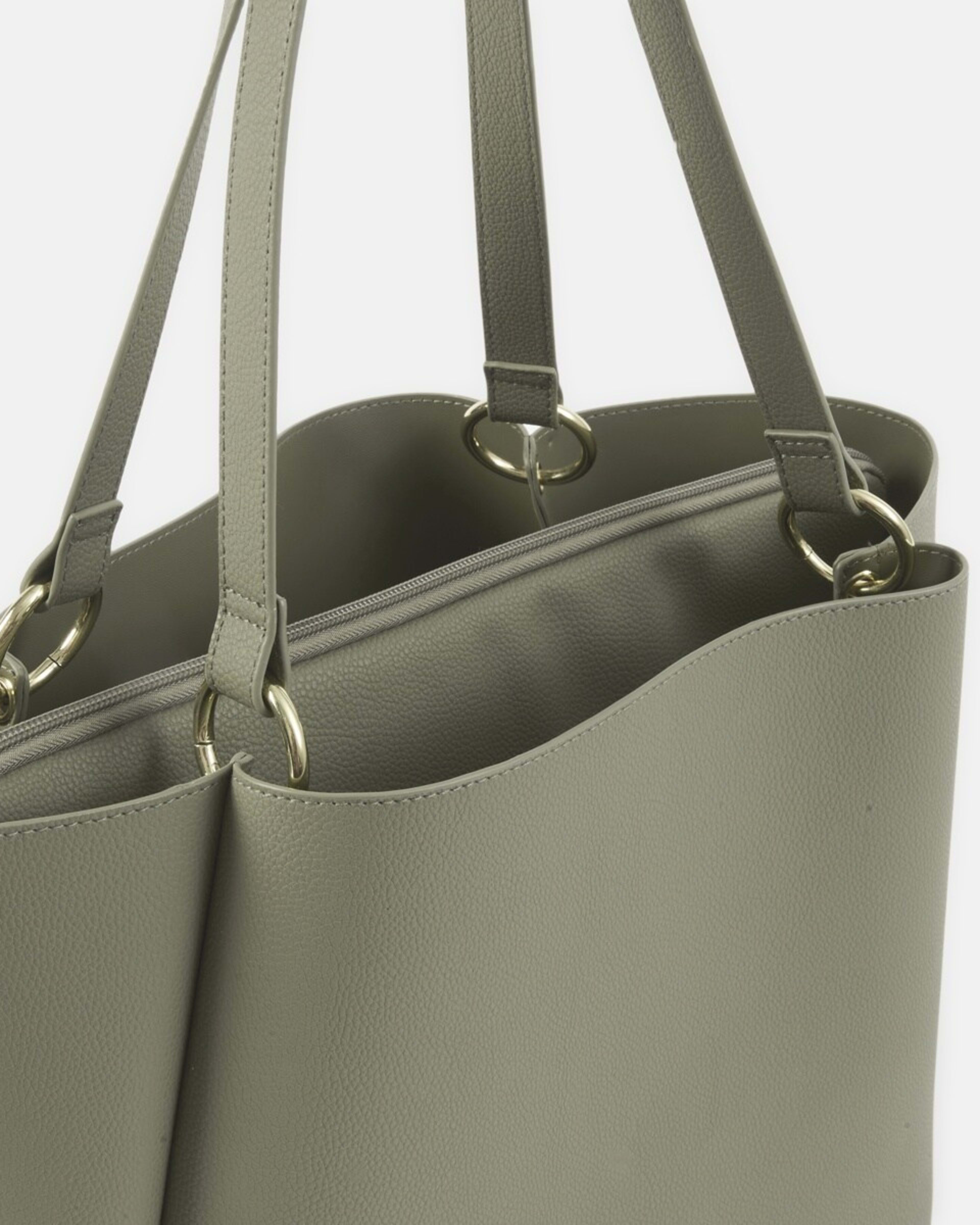 4 PU Tote Bag SOFT OLIVE, 4 of 5