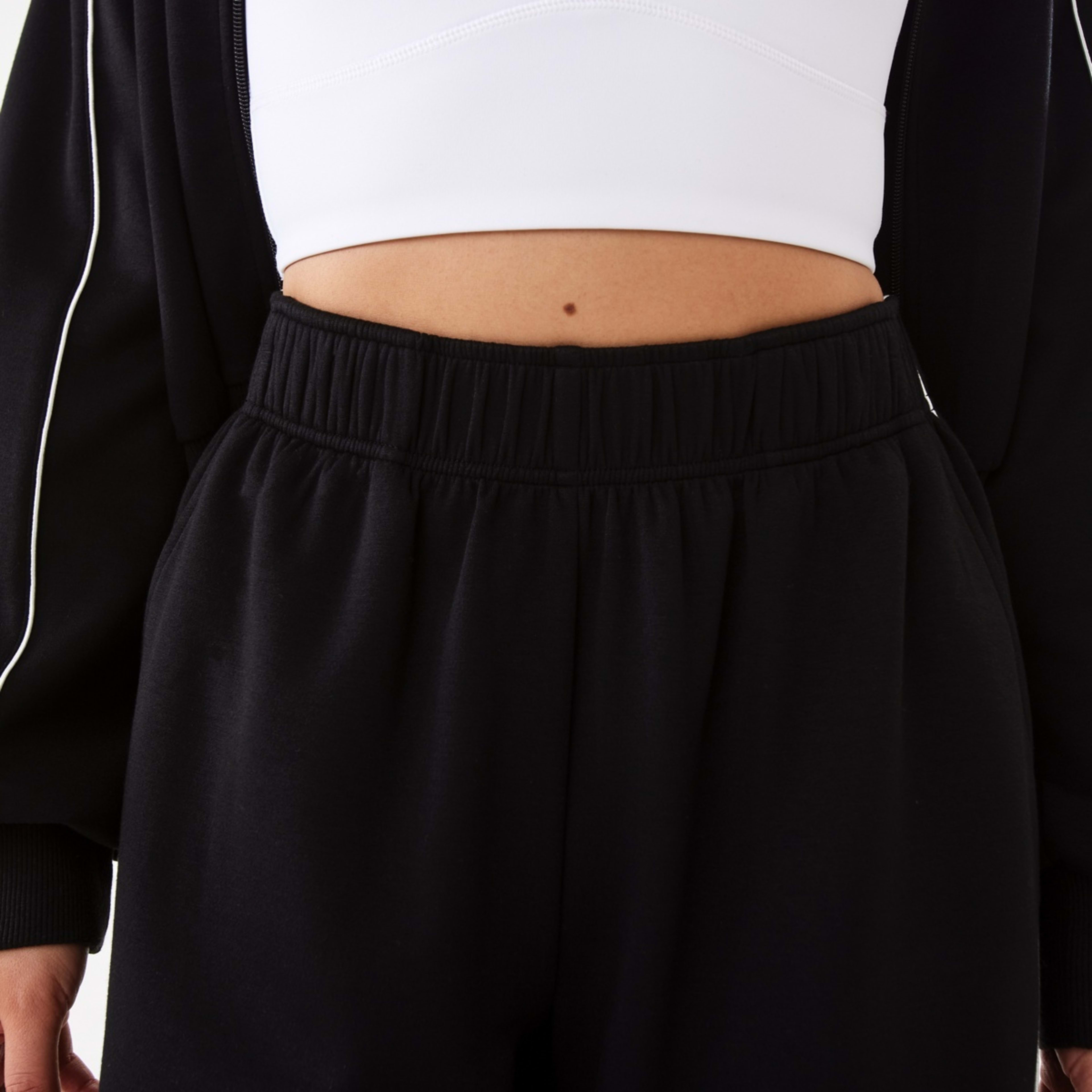 5 Active Womens Interlock Tipping Trackpants Black, 5 of 7