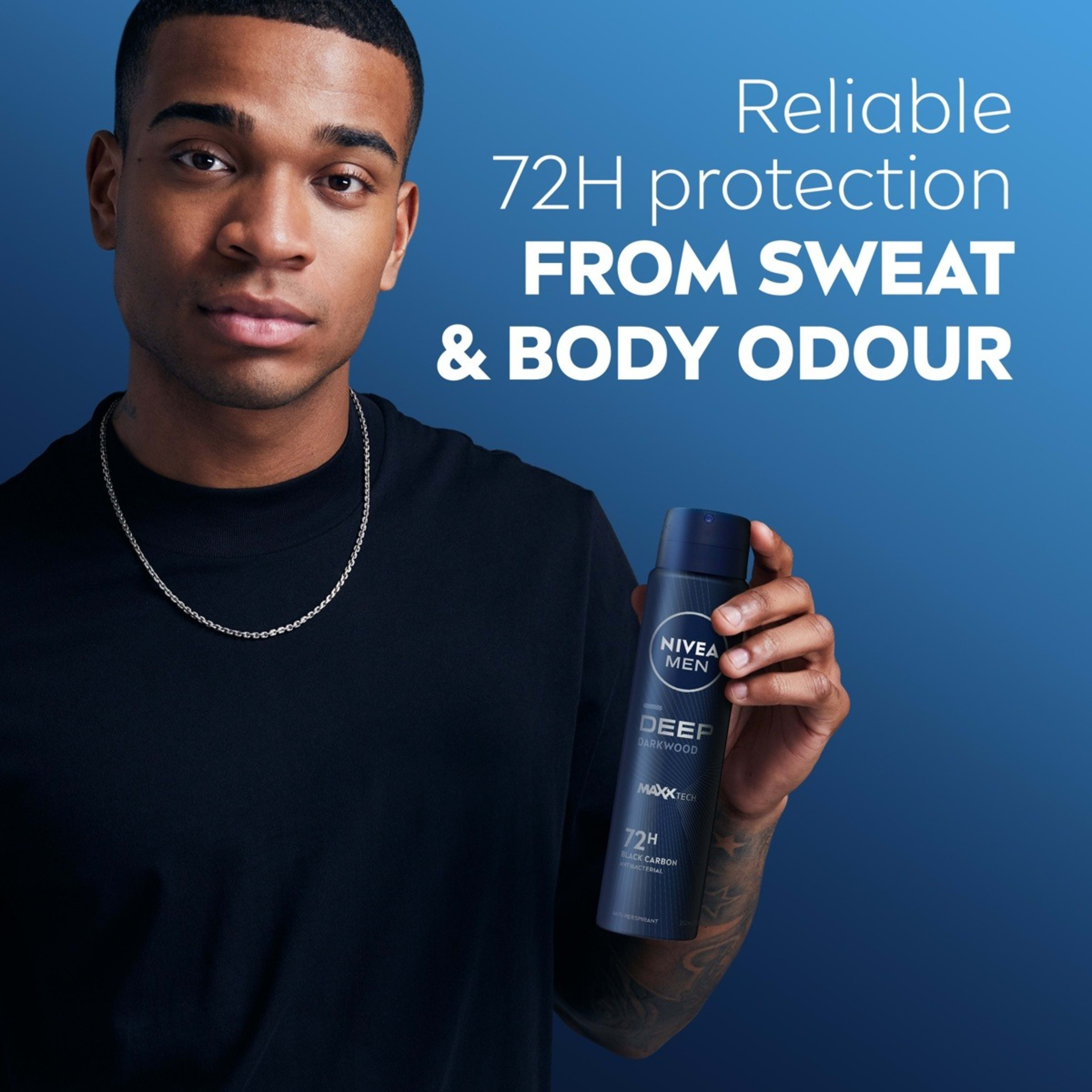 3 Nivea Men Deep Anti-Perspirant Aerosol Deodorant, 3 of 8