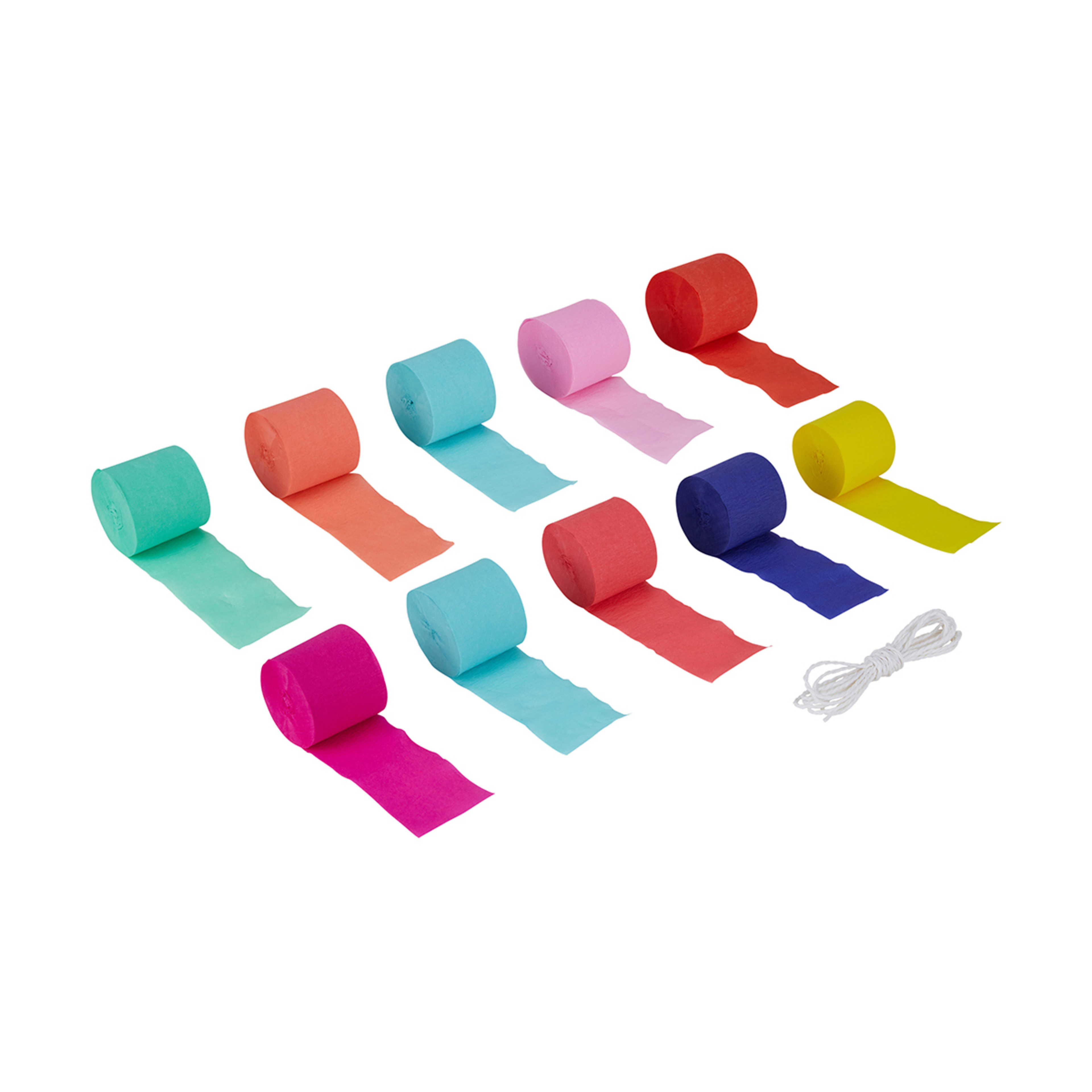 10 Piece Paper Streamer Backdrop Brights Kmart