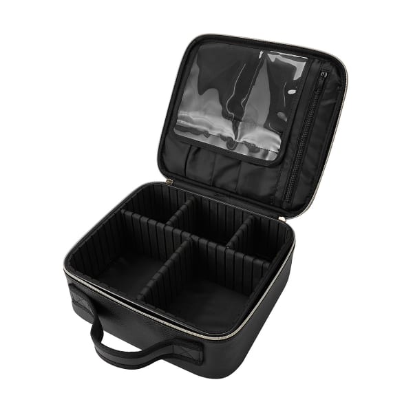 Beauty Case with Dividers - Black