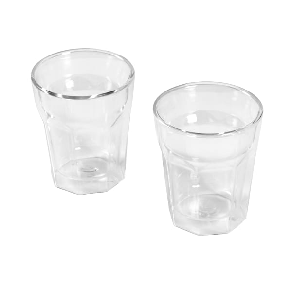 2 Double Wall Latte Glasses