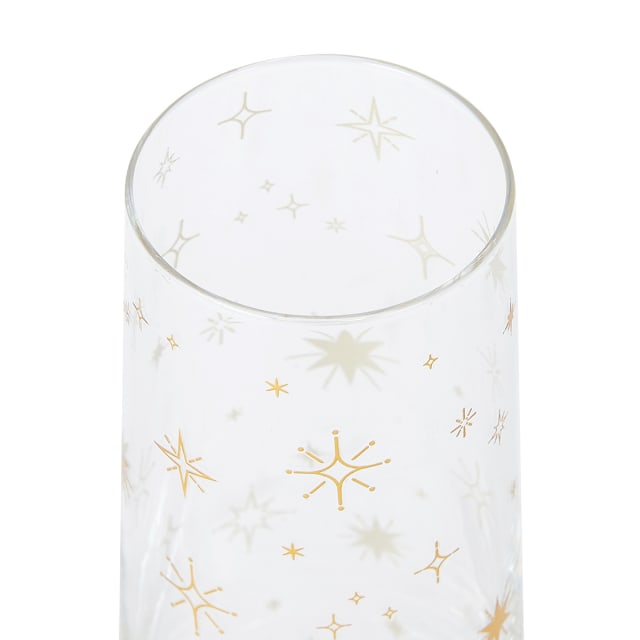 6 Gold Star Flute Glasses Kmart