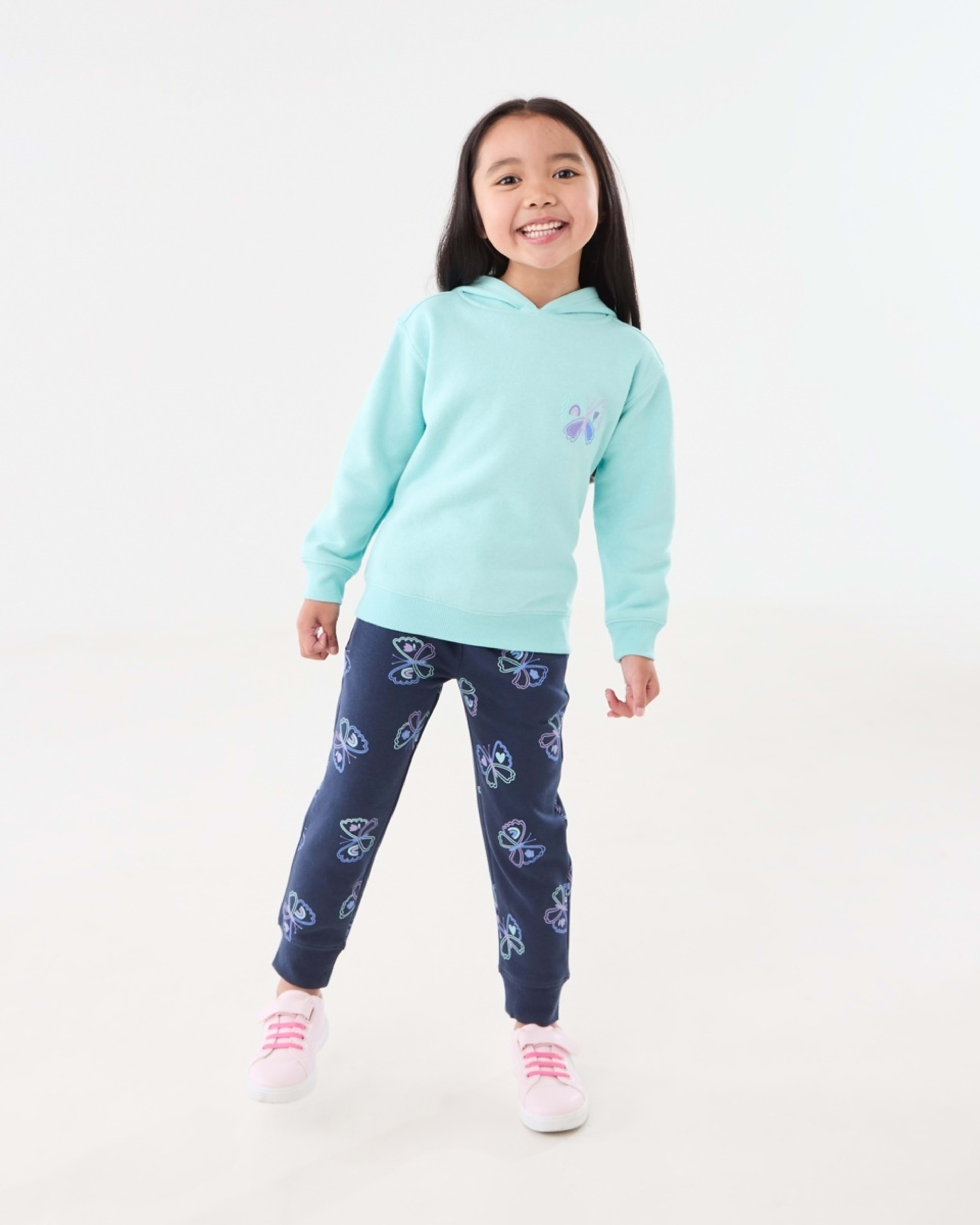 6 Printed Hoodie Lets Have Some Fun Turquoise, 6 of 9
