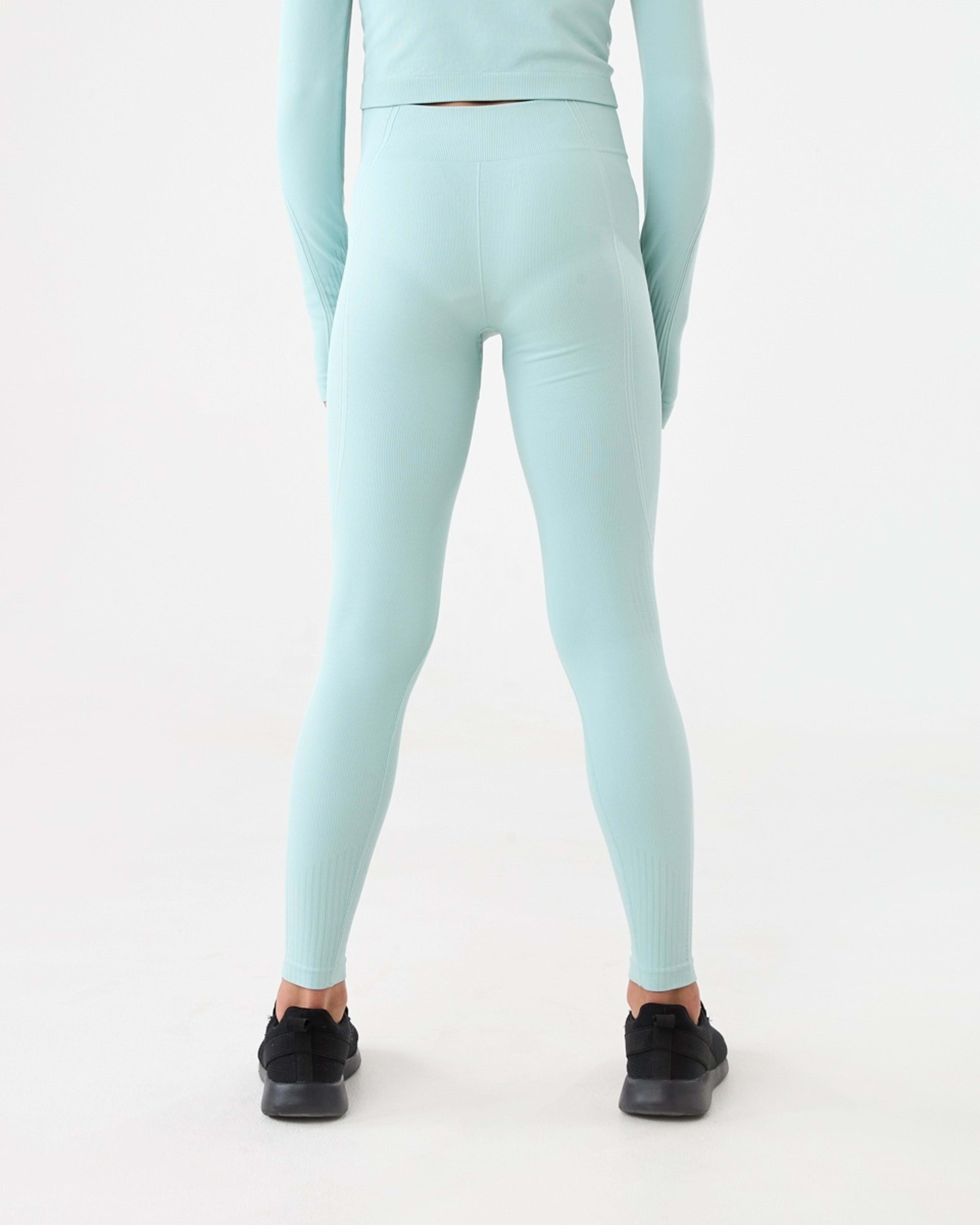 2 Active Kids Seamfree Leggings Aqua Grn, 2 of 7