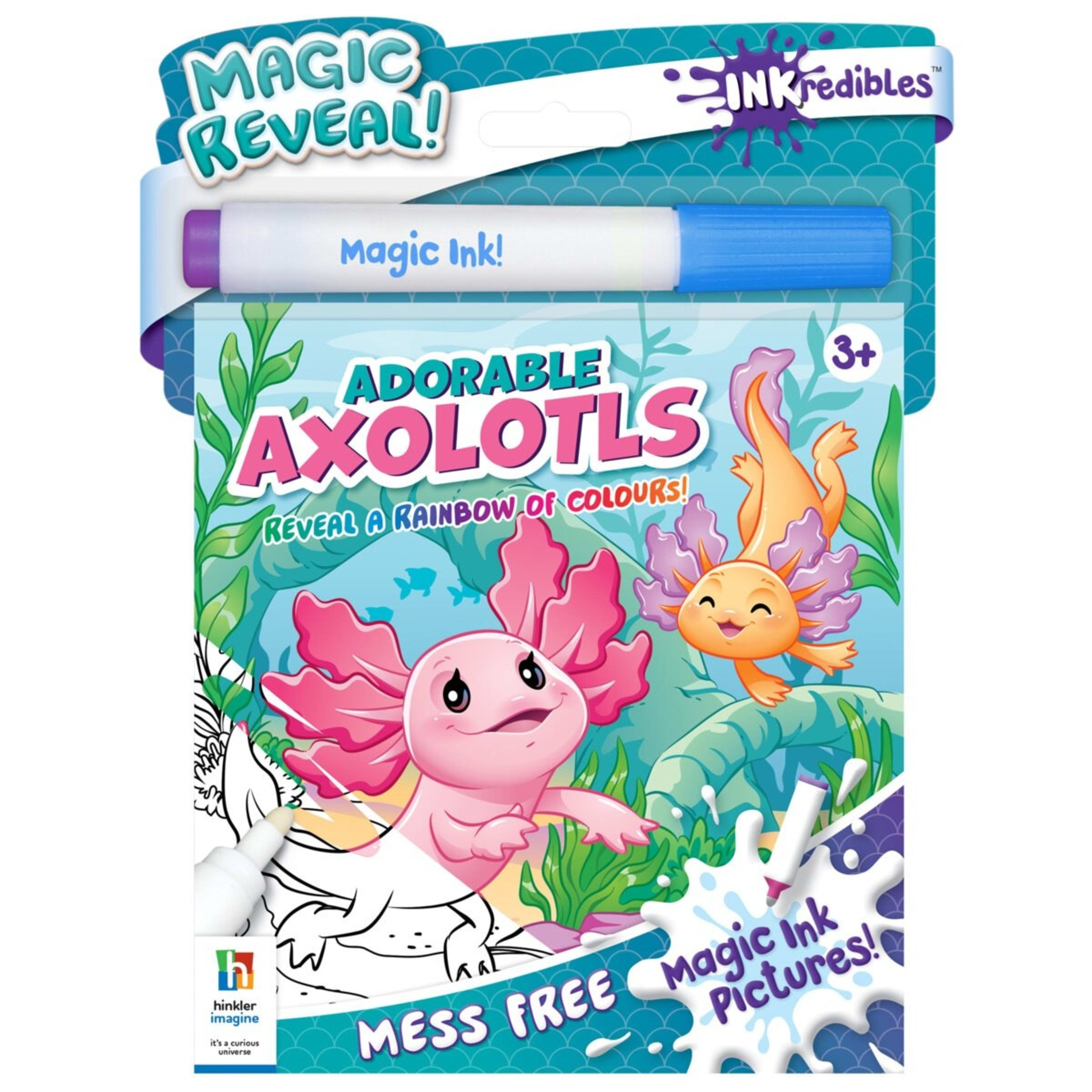 1 INKredibles Adorable Axolotls Magic Ink Pictures! - Book