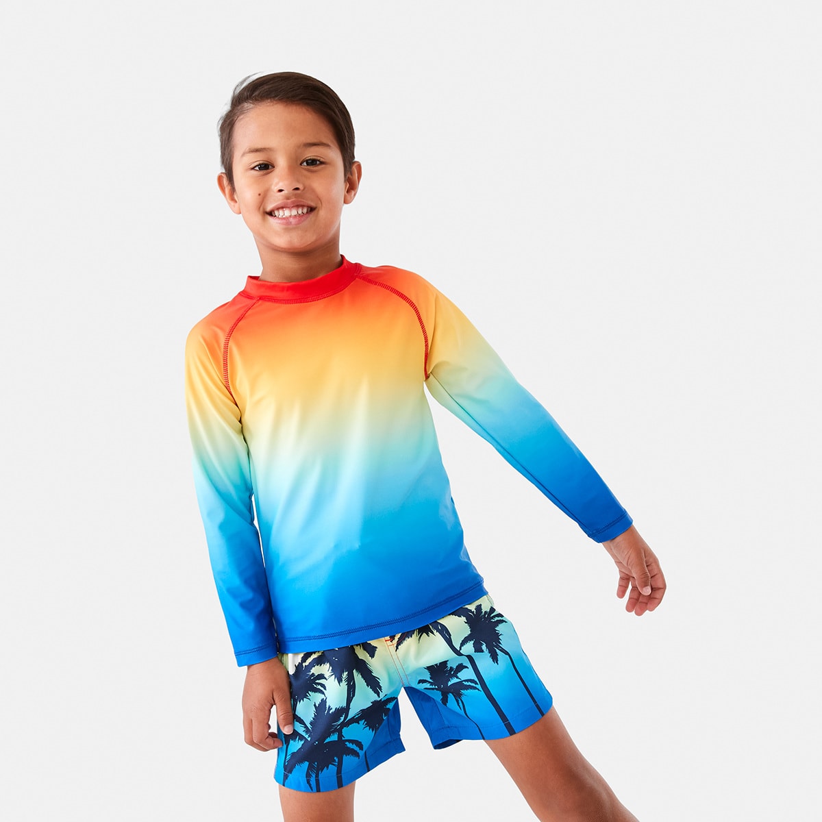 Ombre Long Sleeve Rash Vest Kmart