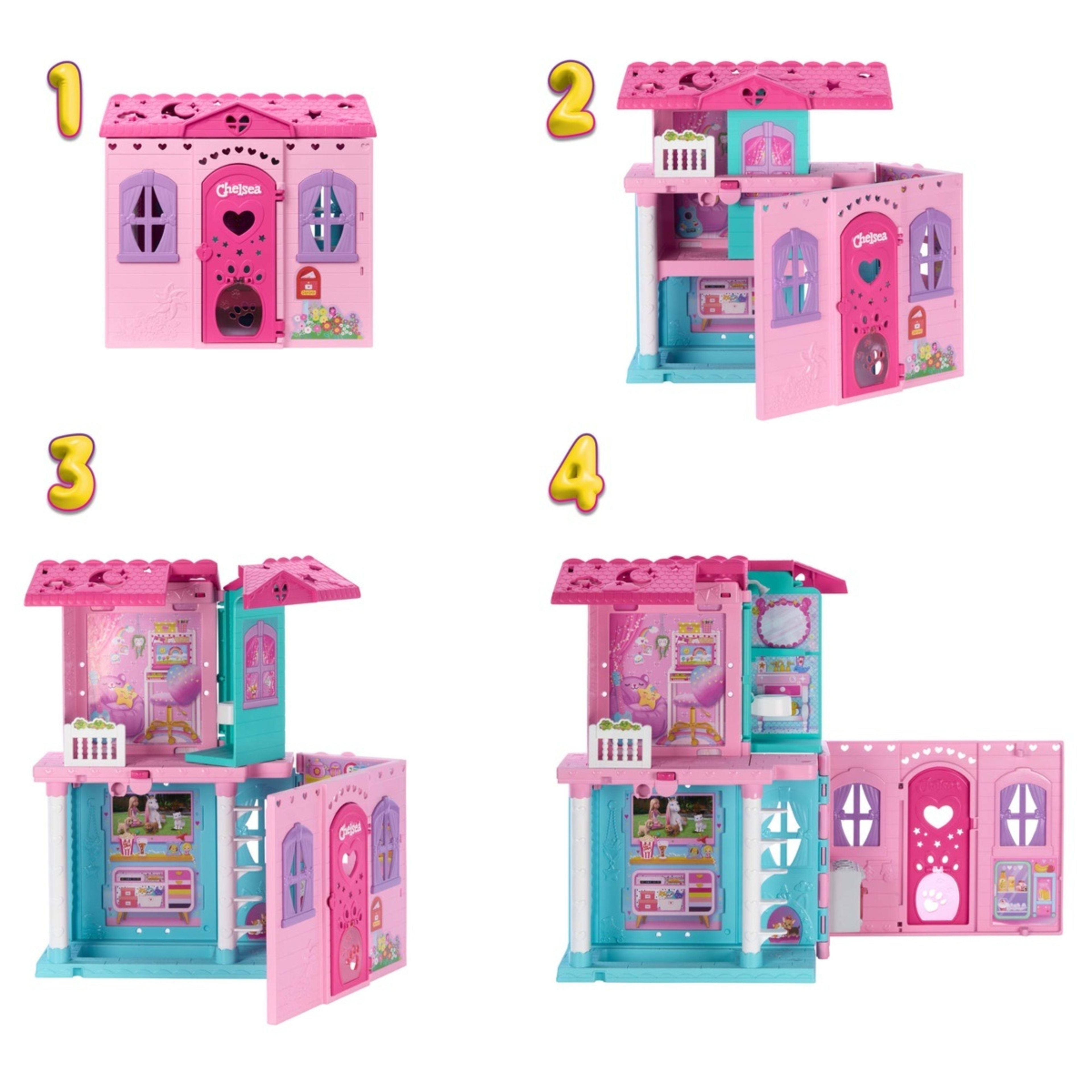 6 Barbie Family & Friends Chelsea Pop-Up Doll House, 6 of 6