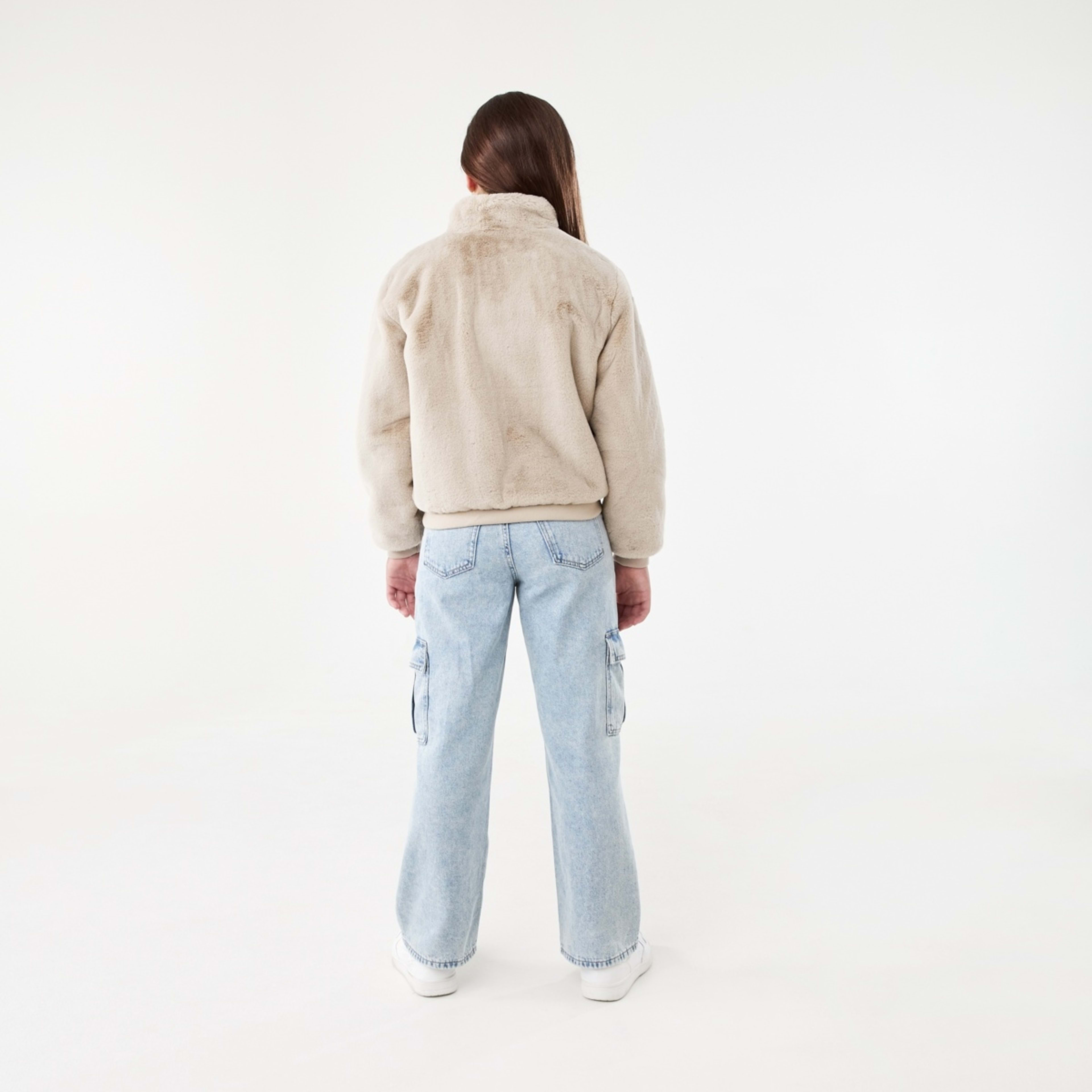 8 Faux Fur Jacket Fur Beige, 8 of 10