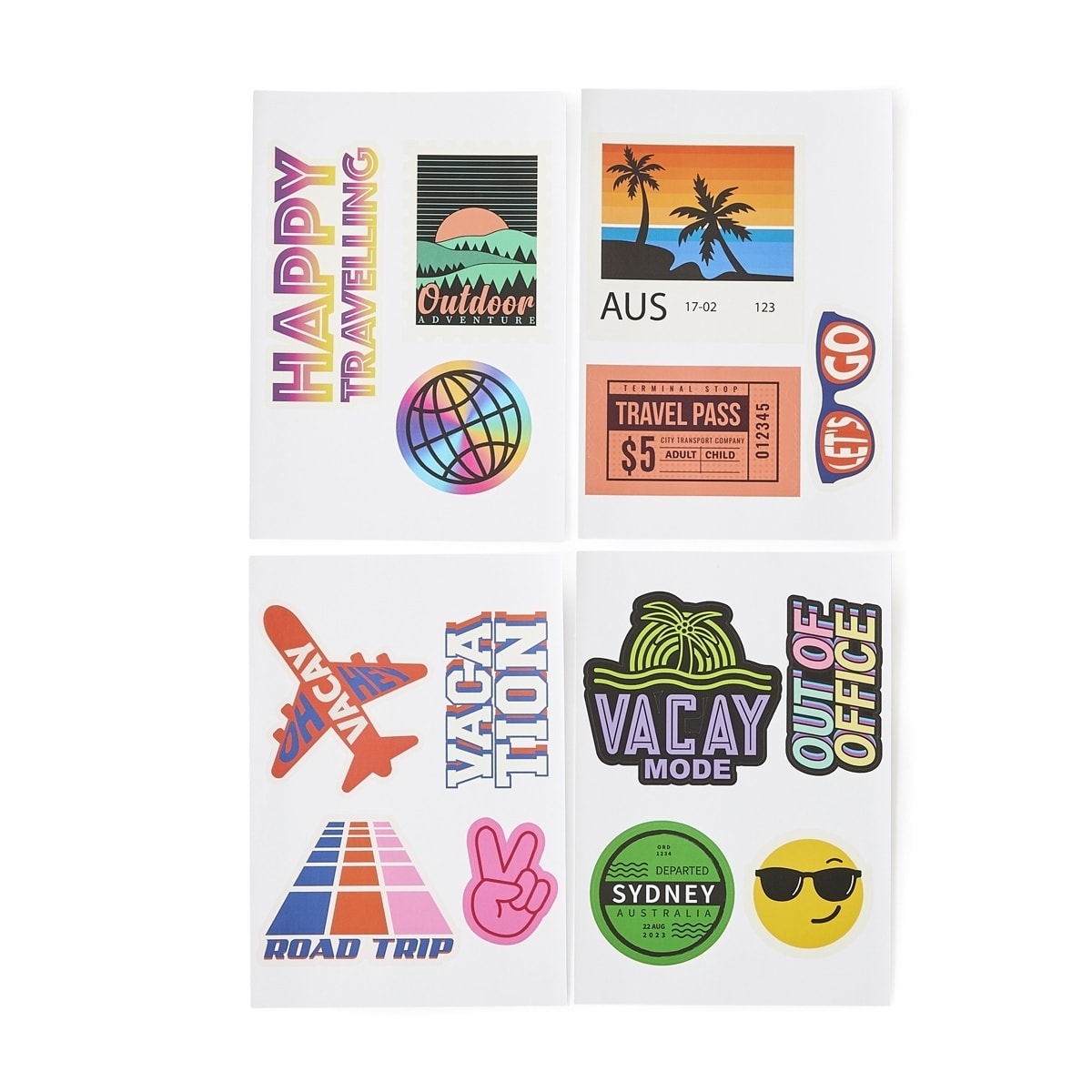 Travel Stickers - Assorted - Kmart NZ