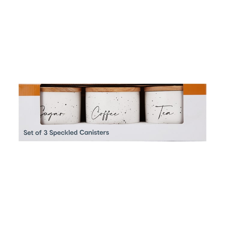 Set of 3 Speckled Canisters Kmart