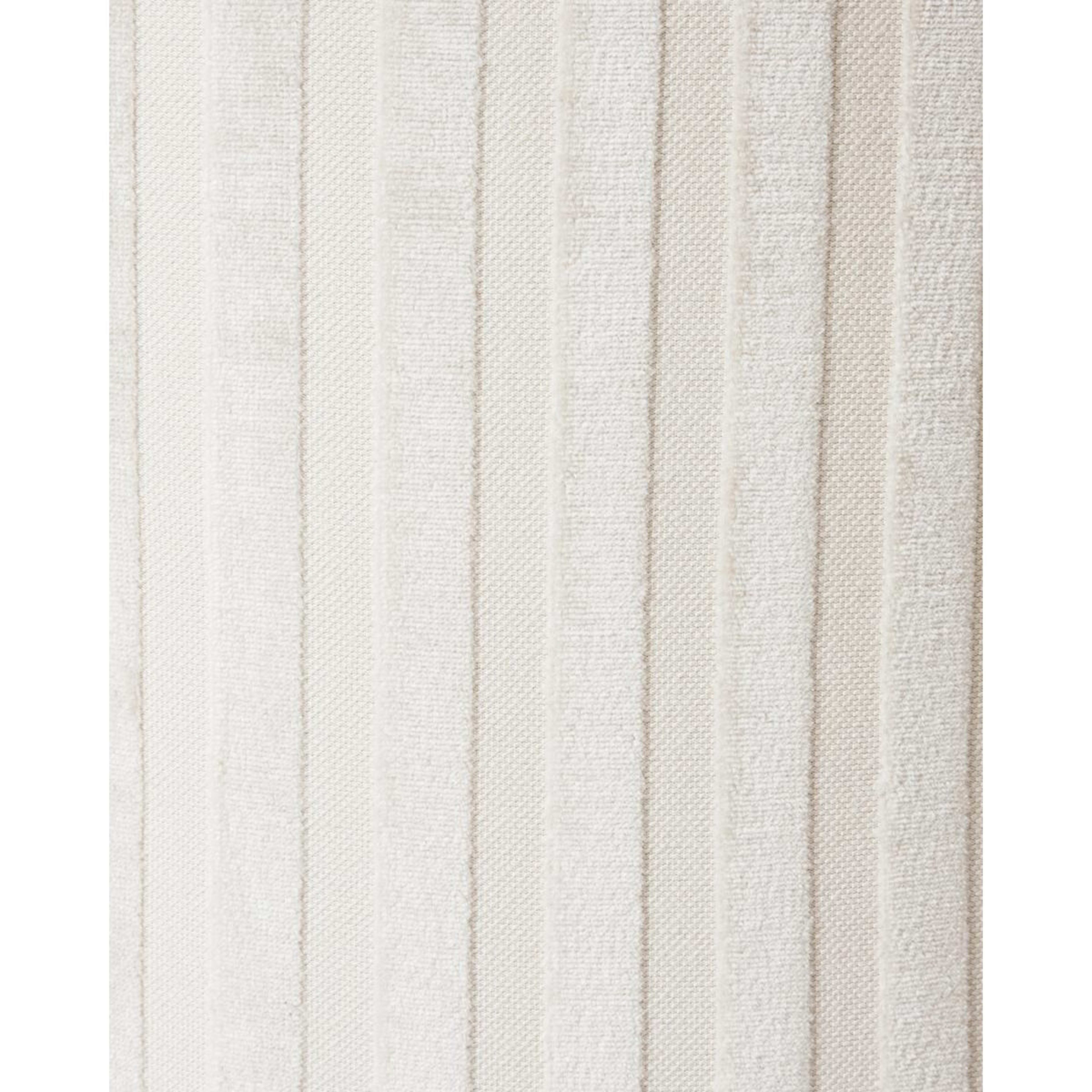 4 White Stripe Ottoman, 4 of 5