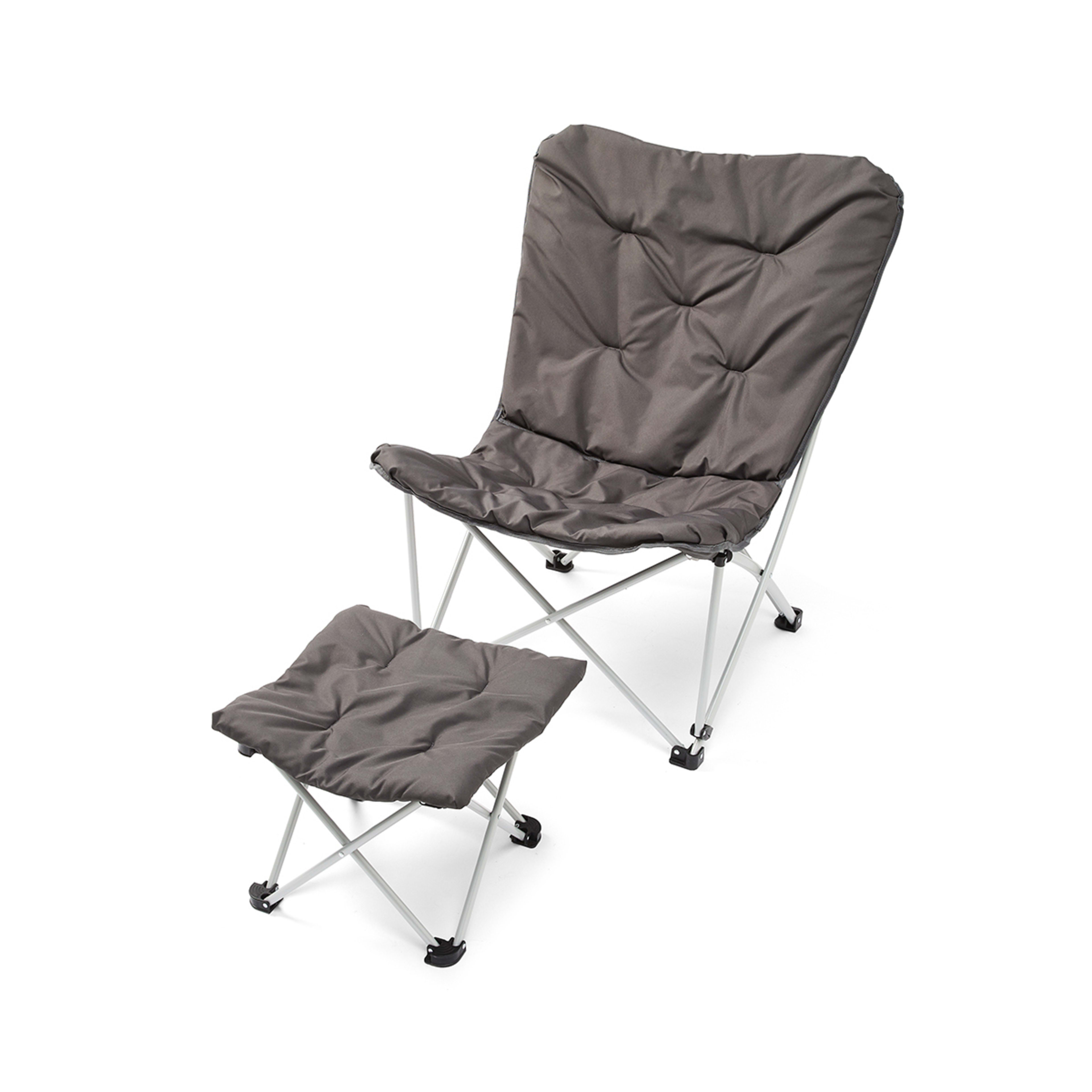 2 Halfmoon Chair with Stool, 2 of 10