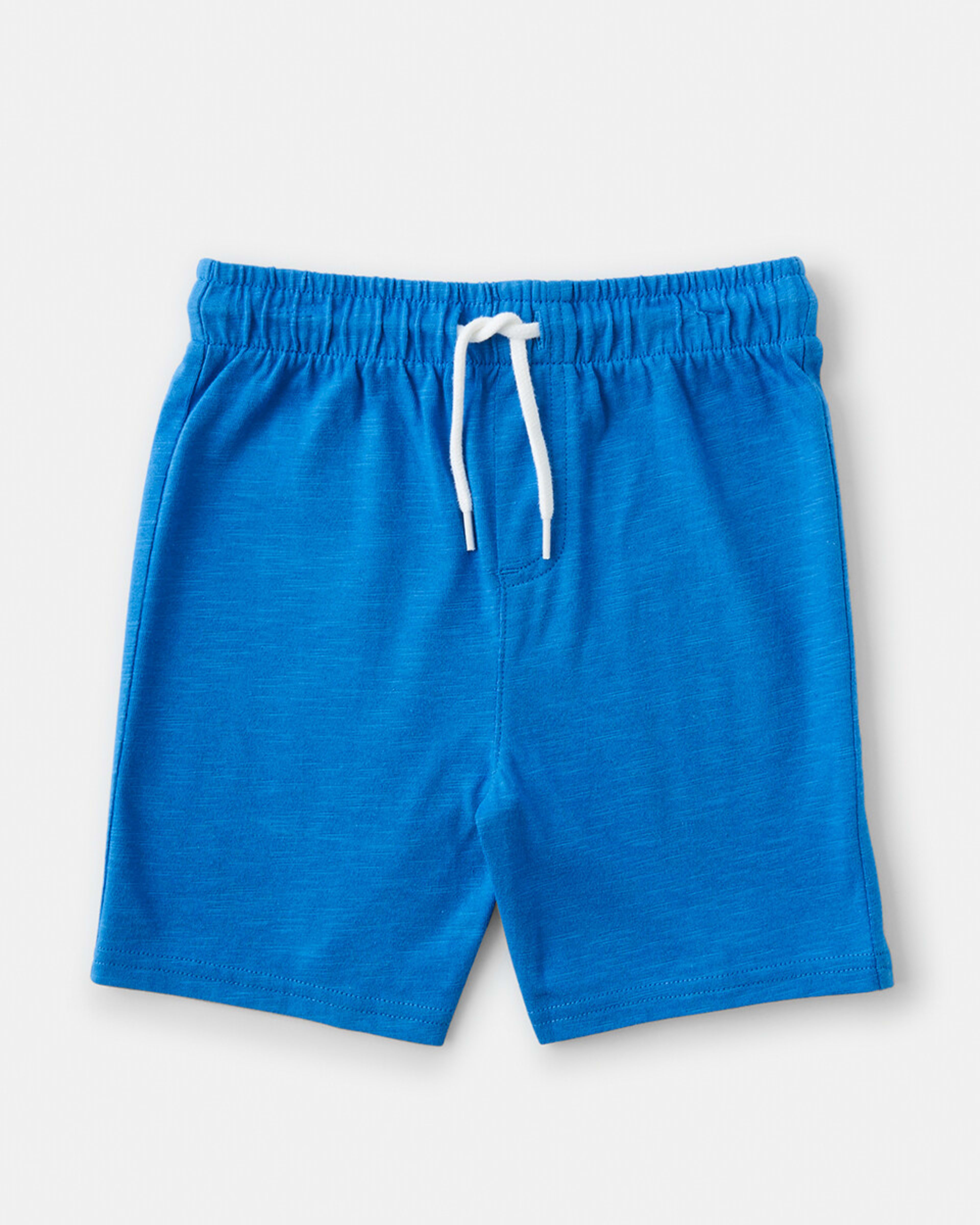 7 Cotton Knit Shorts Fren Blue, 7 of 8