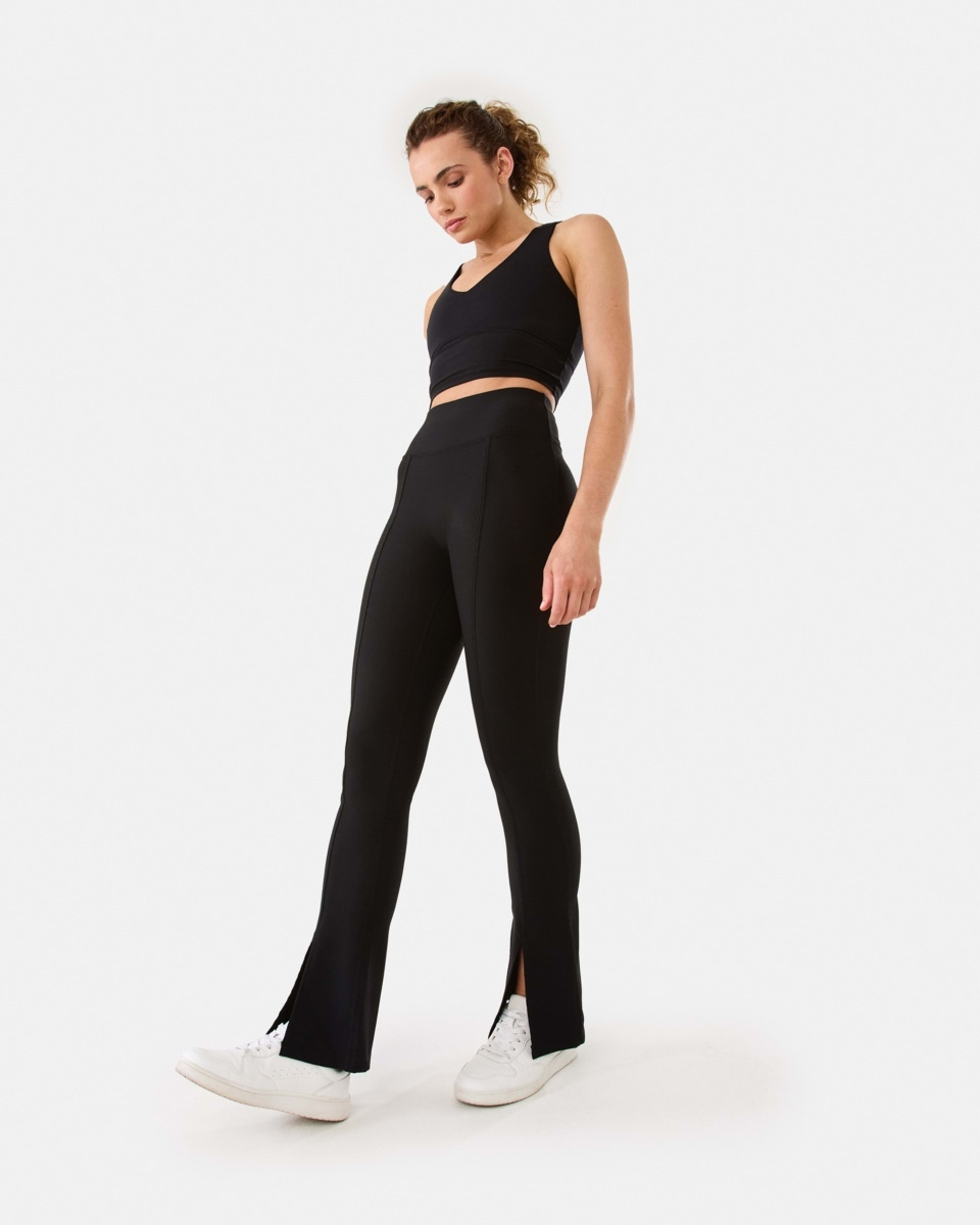 3 Active Womens Studio Flare Leggings BLACK, 3 of 7