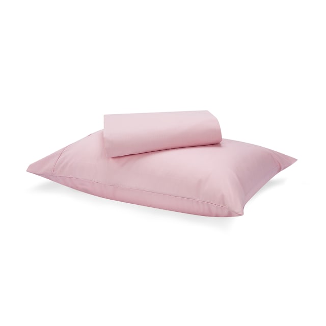 180 Thread Count Sheet Set King Single Bed, Pink Kmart
