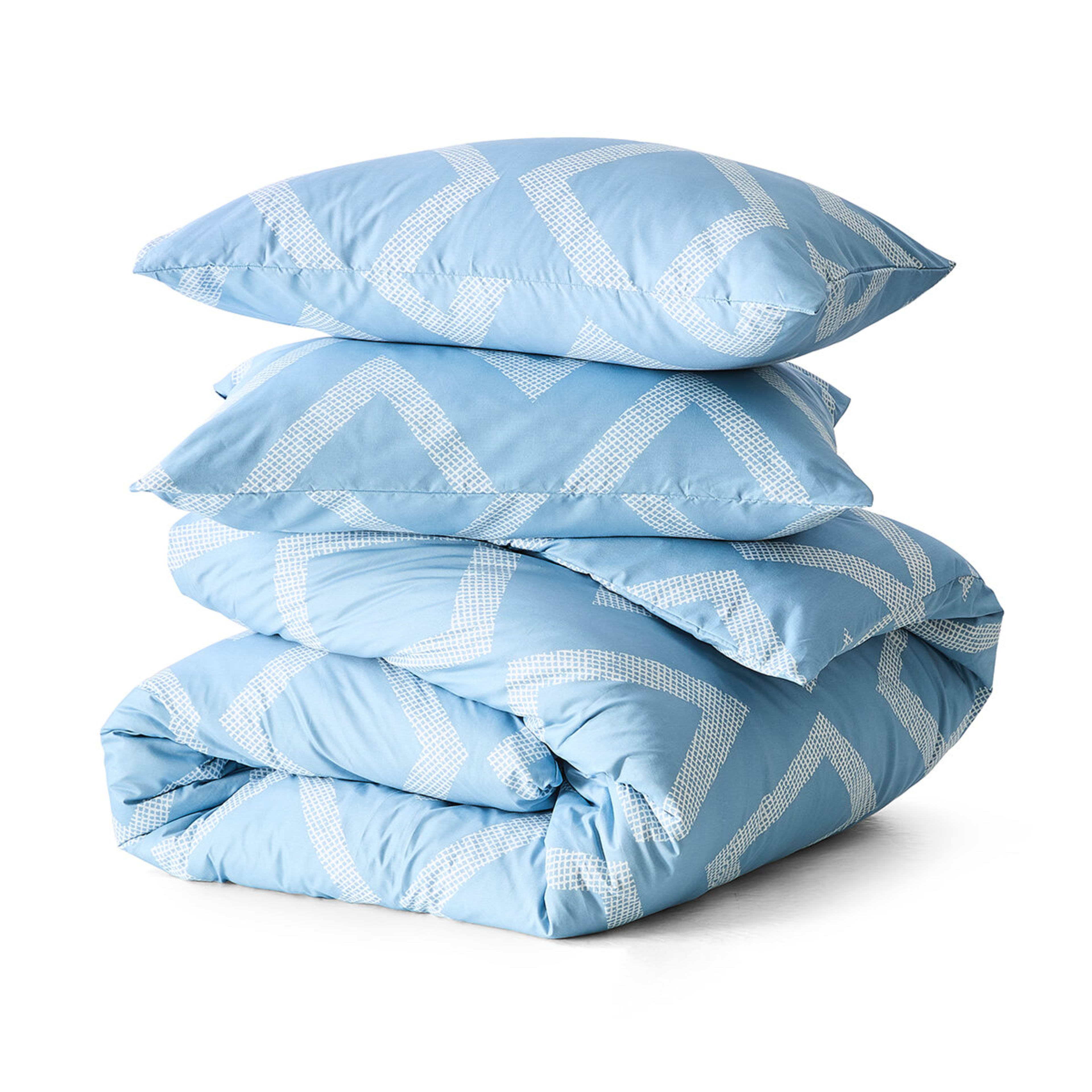 5 Jude Quilt Cover Set - Double Bed, Blue, 5 of 6
