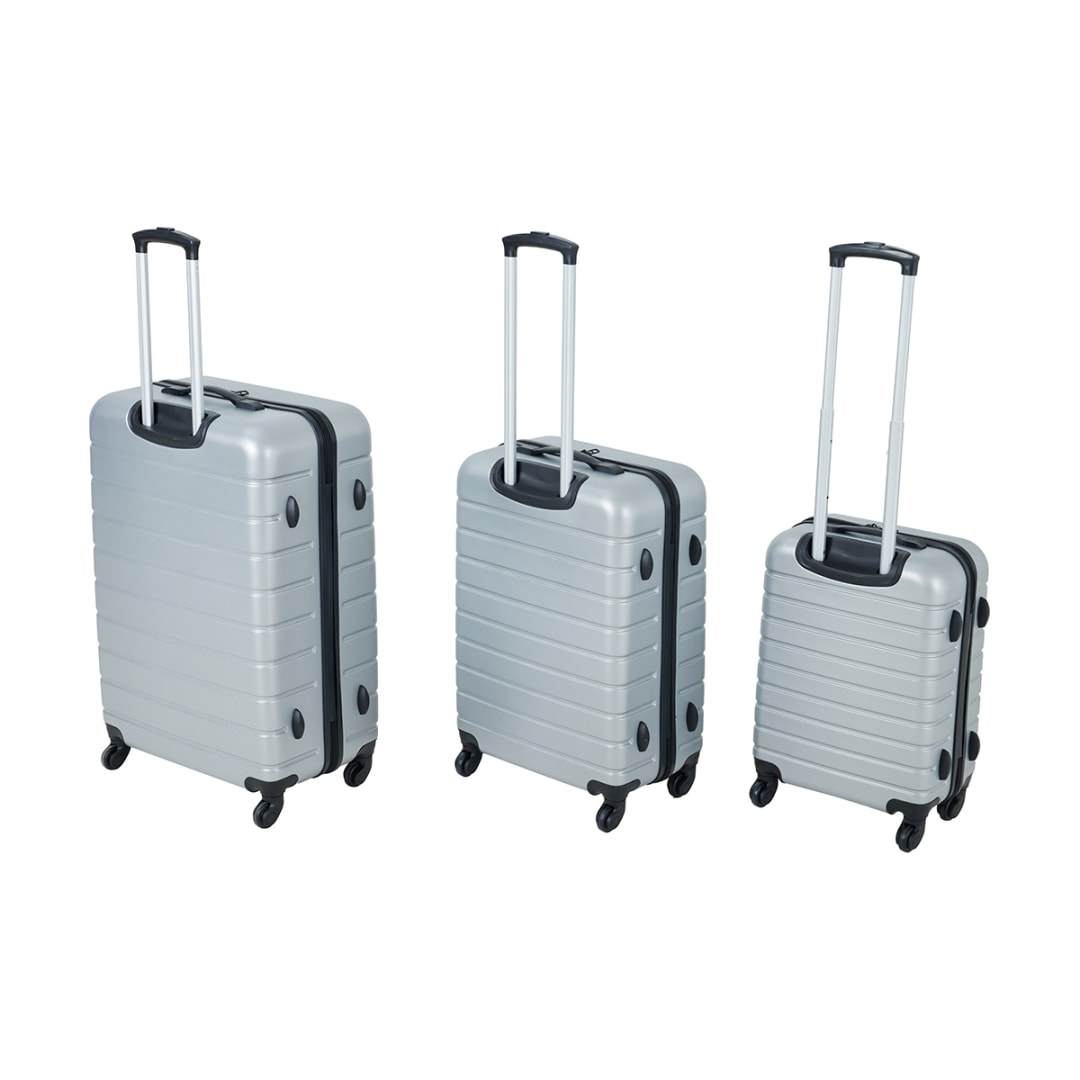 6 Piece Family Luggage Set Silver Kmart