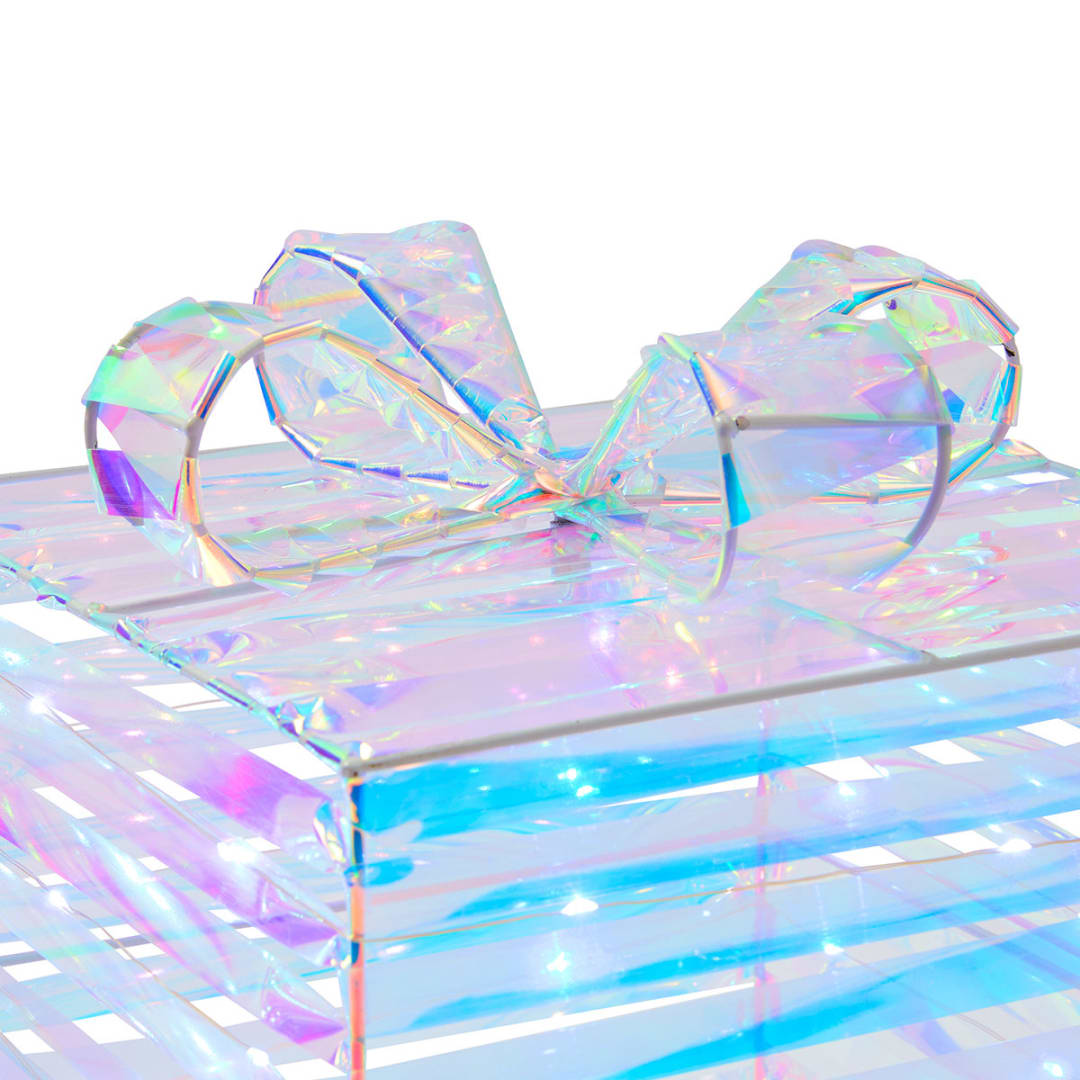 Battery Operated 3 Pack Light Up Iridescent Gift Boxes Kmart