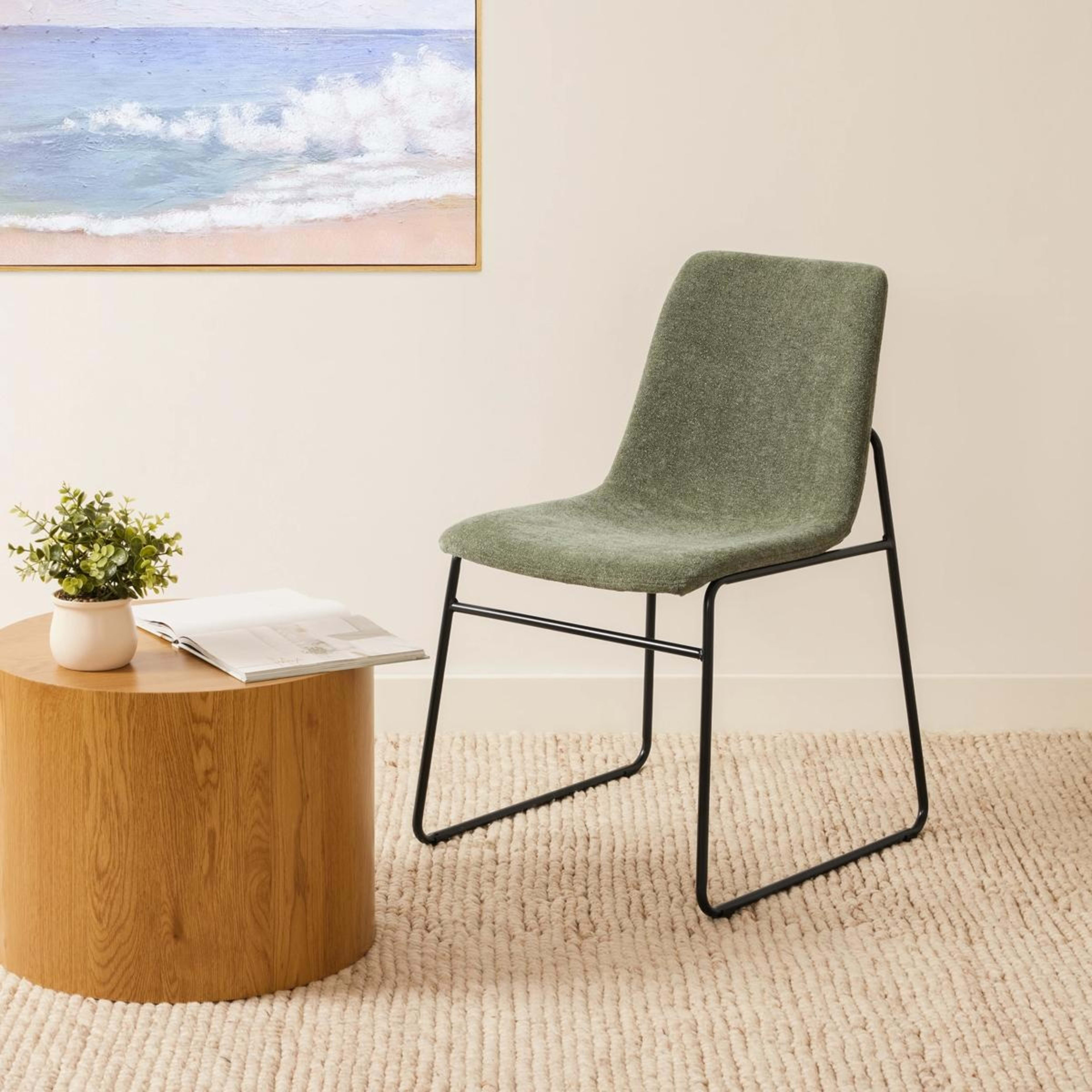 1 Chenille Dining Chair, 1 of 6