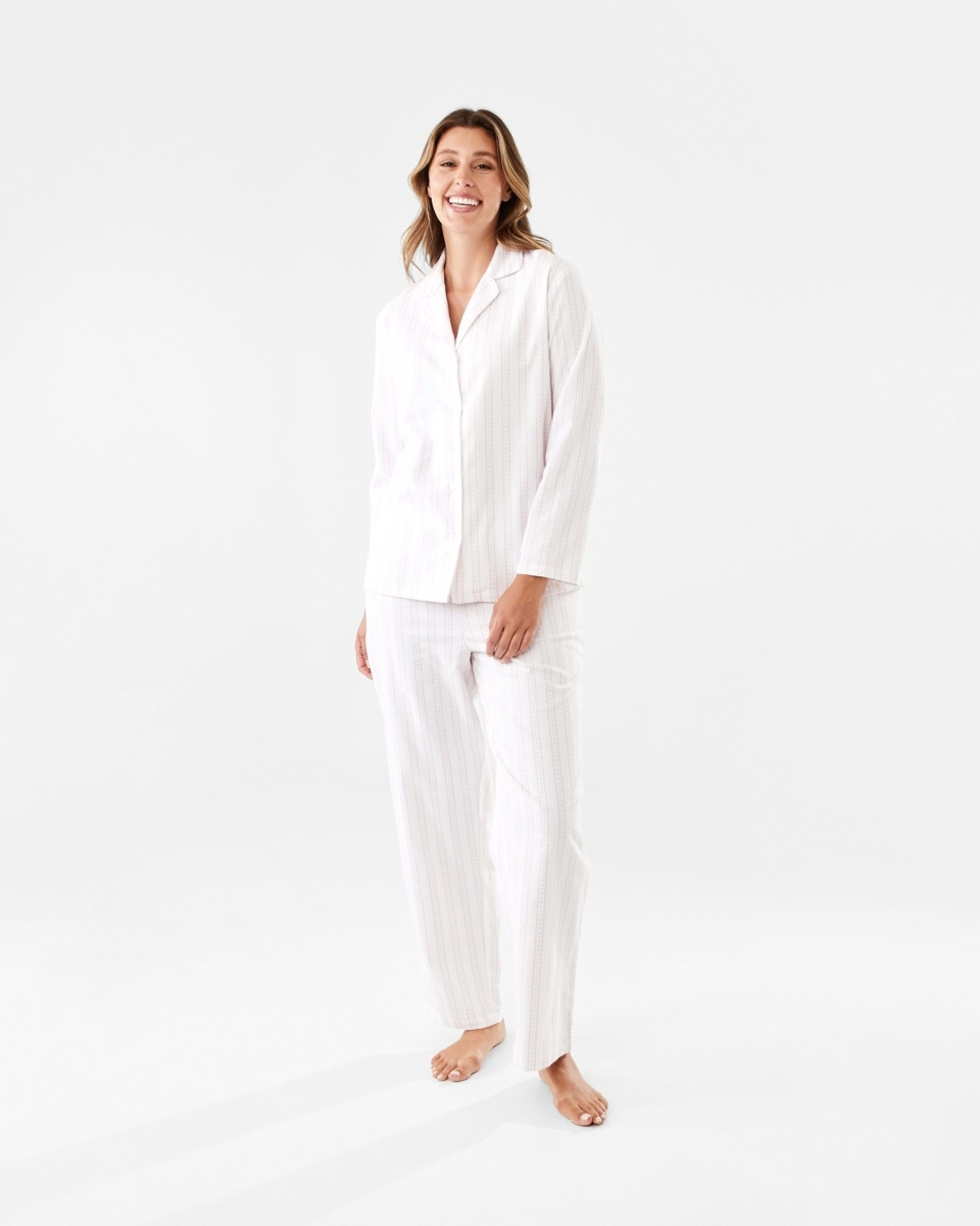 1 Flannel Pyjama Set Heart Stp, 1 of 7