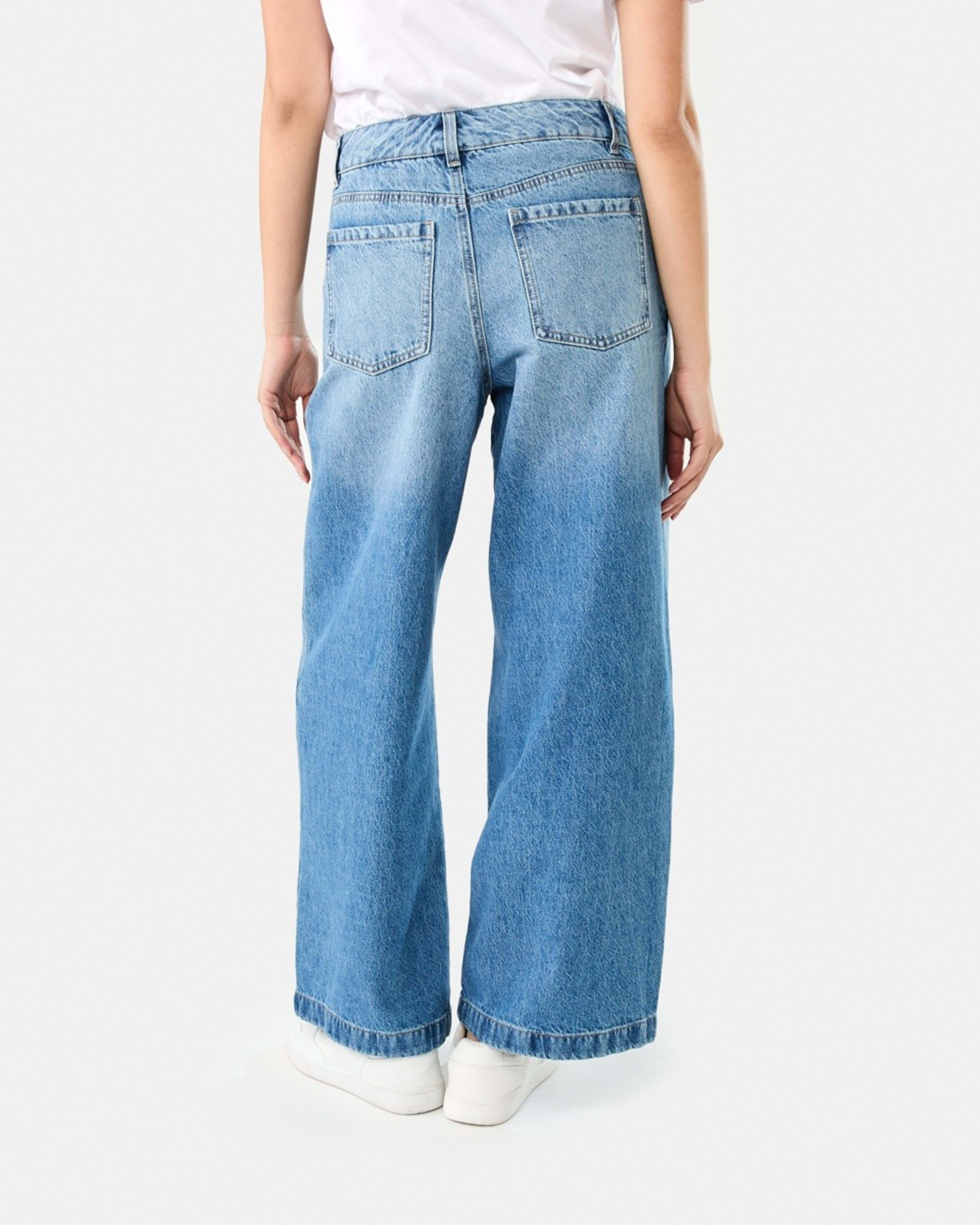 4 Pleat Front Jeans MID WASH, 4 of 9