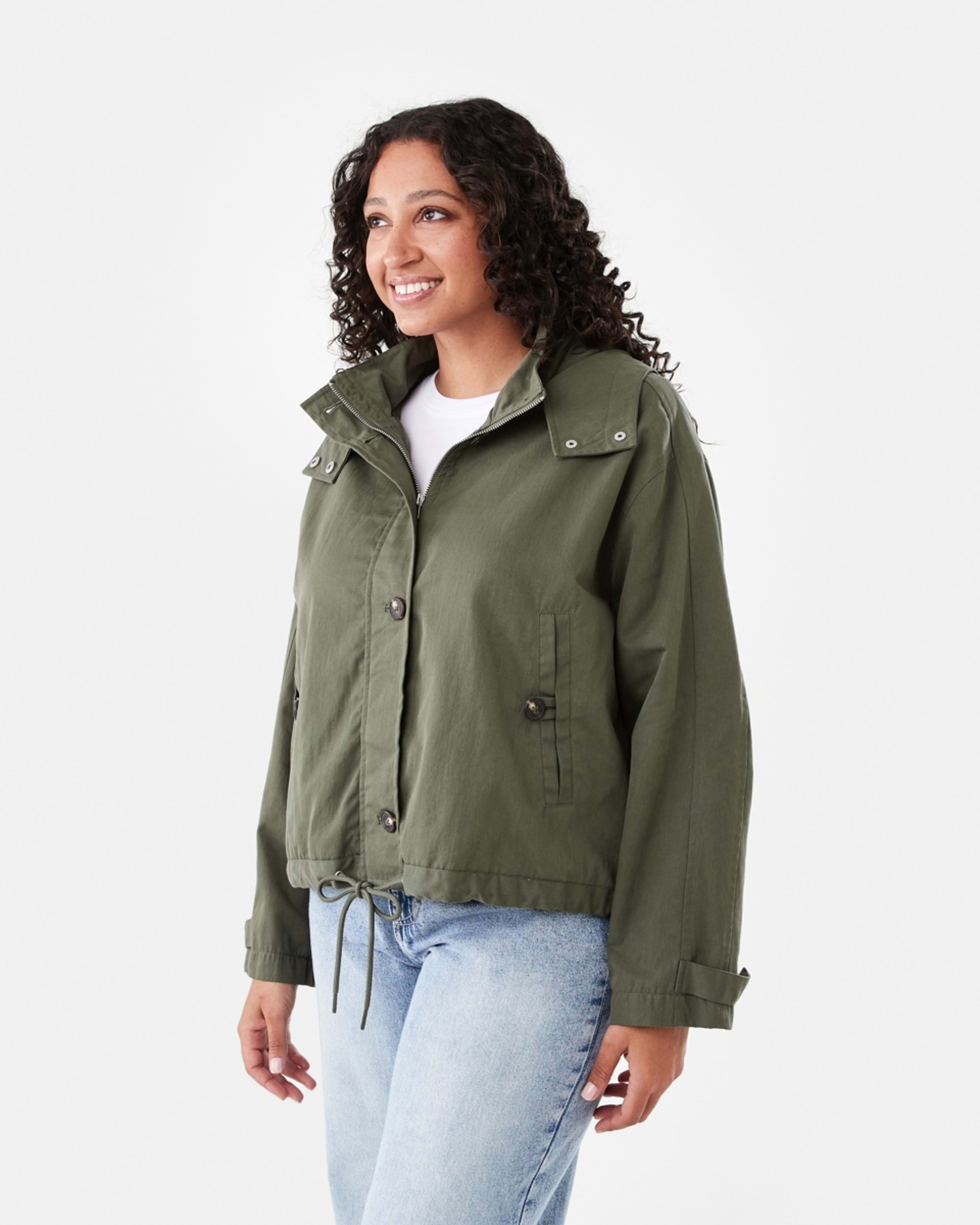 3 Utility Hooded Jacket Grn Olive, 3 of 7