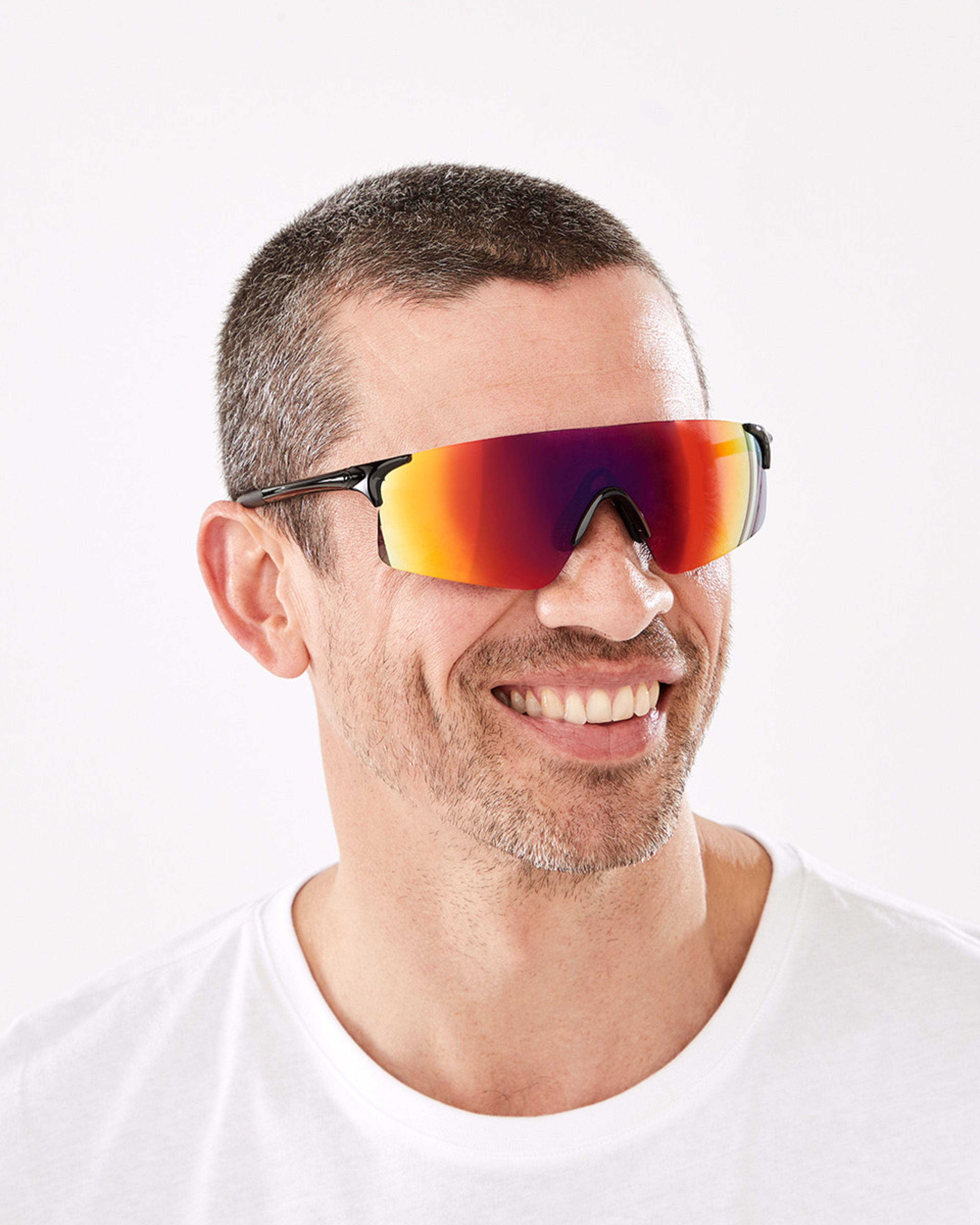 5 Sports Full Shield Sunglasses MIRROR BLACK, 5 of 6