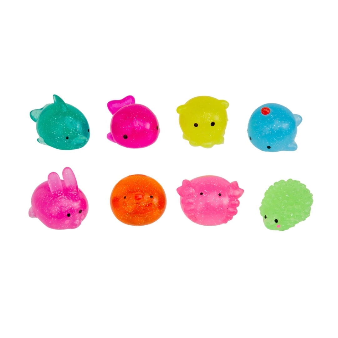 12 Pack ToyMania The Sensory Toy Box Squishy Sparkly Friends Set - Kmart