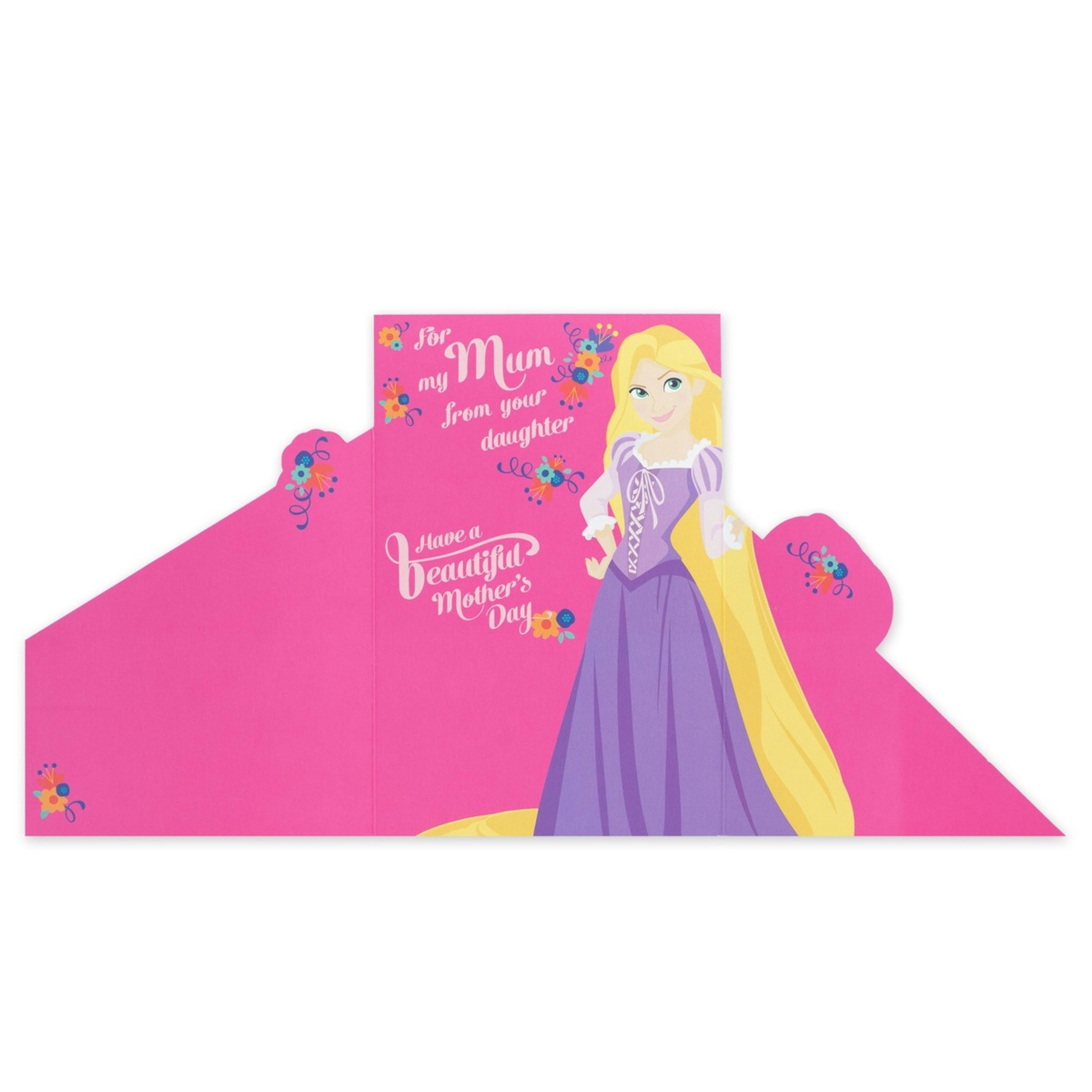 2 Hallmark Disney Princess Mother's Day Card - Cinderella, Rapunzel & Jasmin, 2 of 3