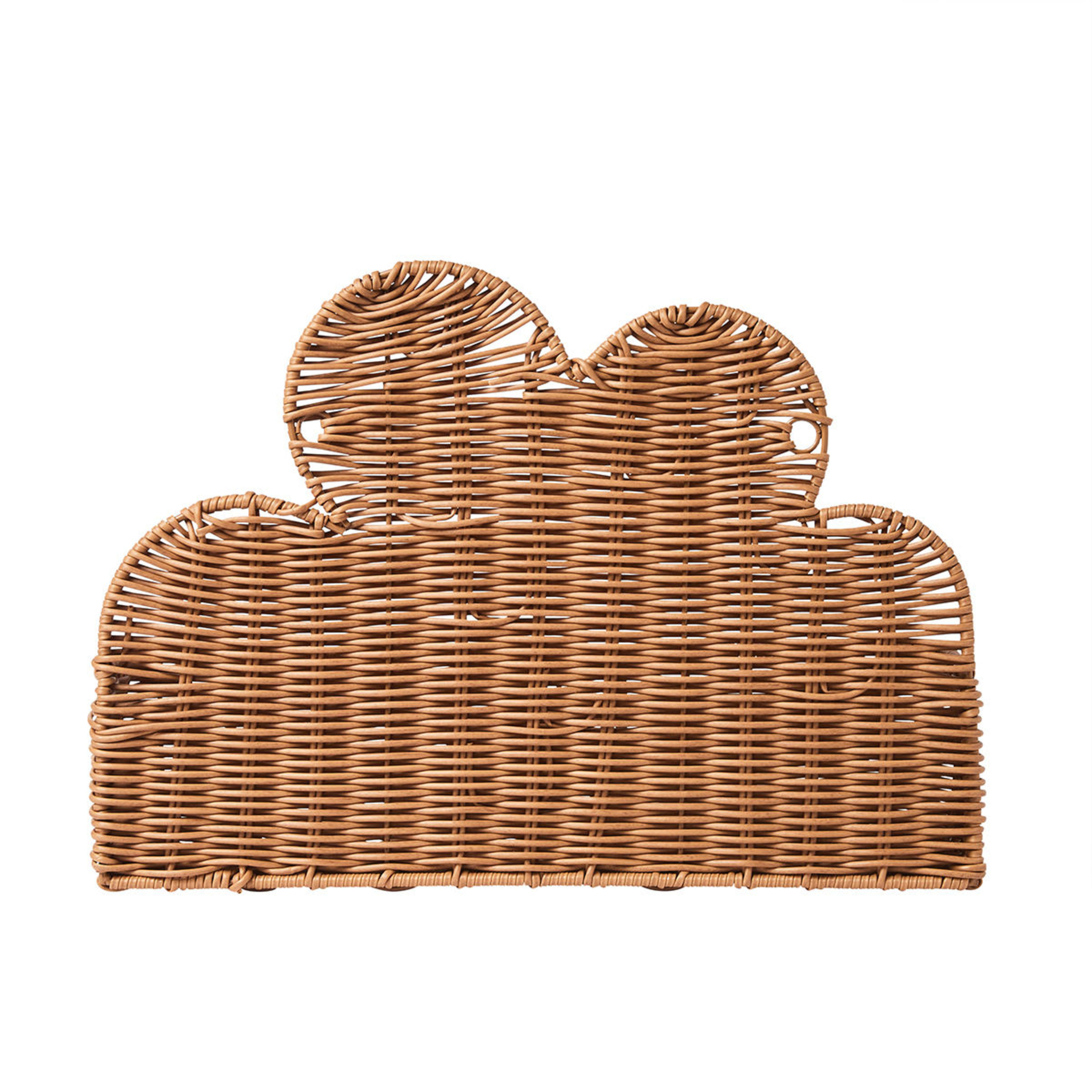 Faux Rattan Wall Storage Basket Cloud Kmart