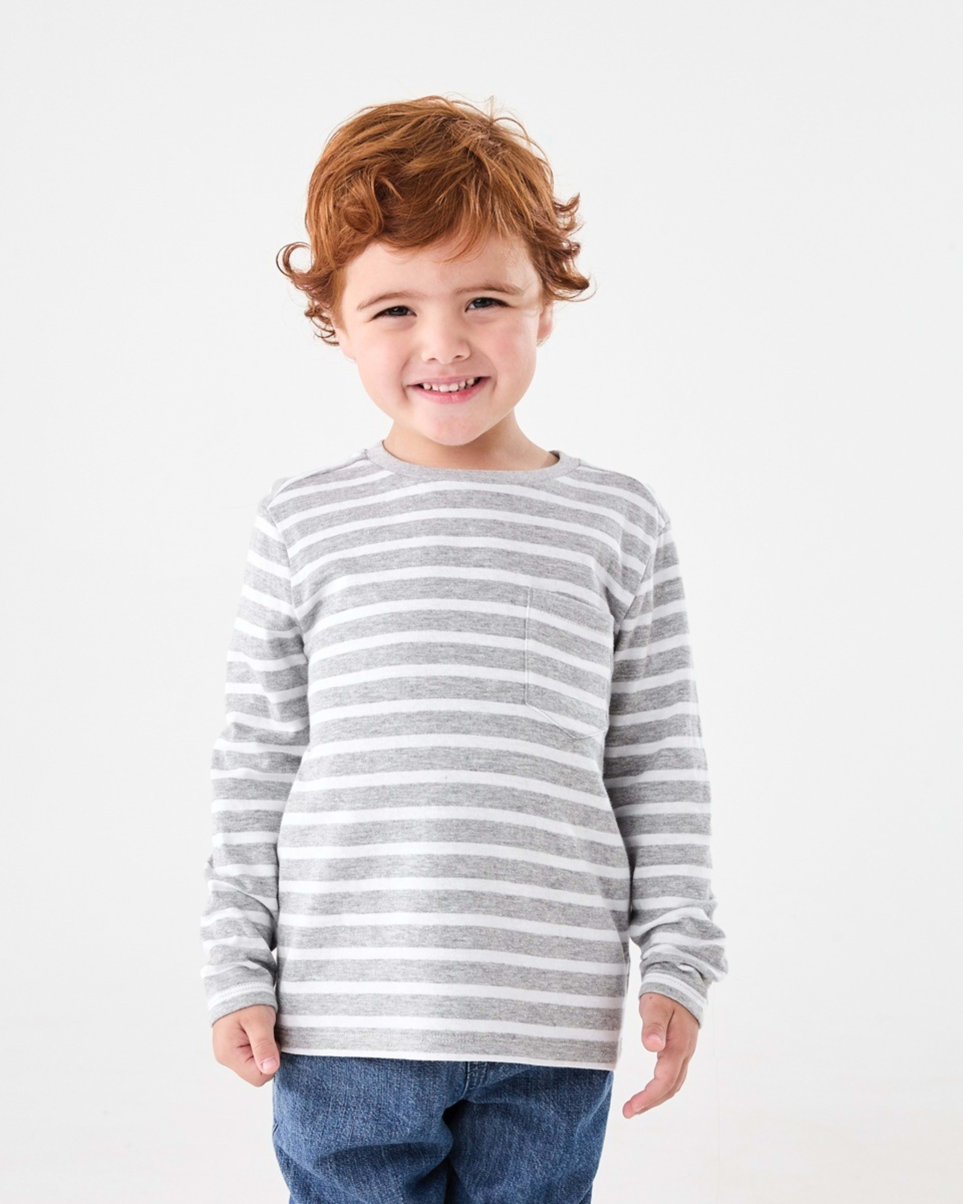 1 Double Cloth Stripe T-shirt Mrl Stripe