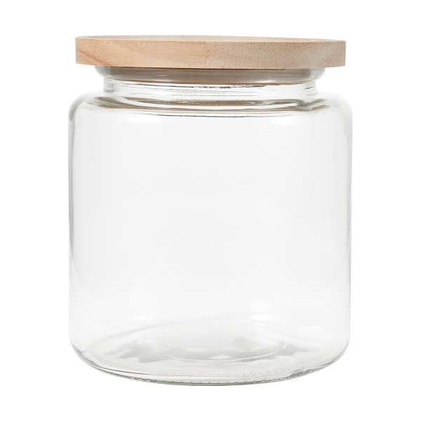 3L Glass Jar with Wood Lid