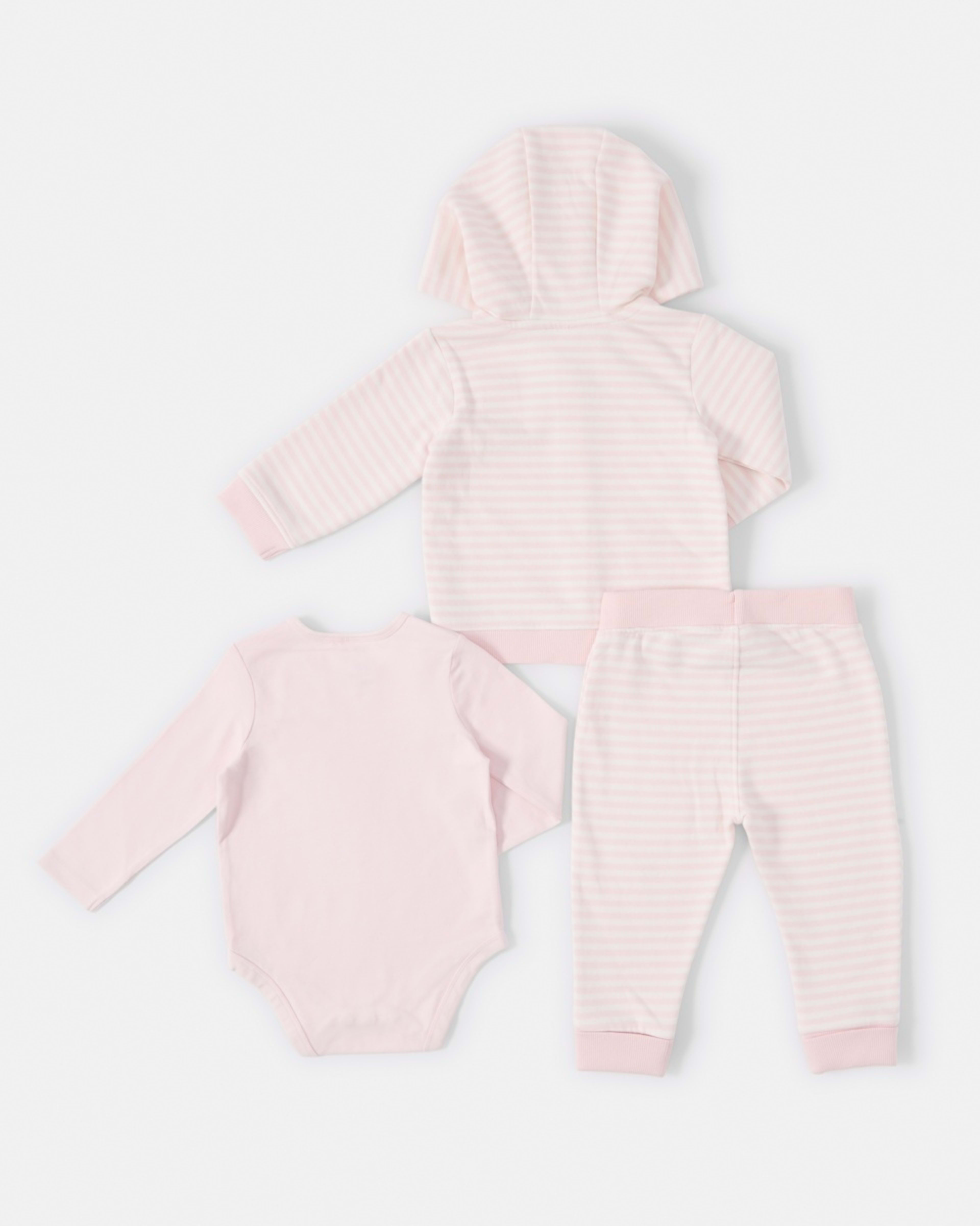 2 3 Piece Tracksuit Set Fare Pink, 2 of 8