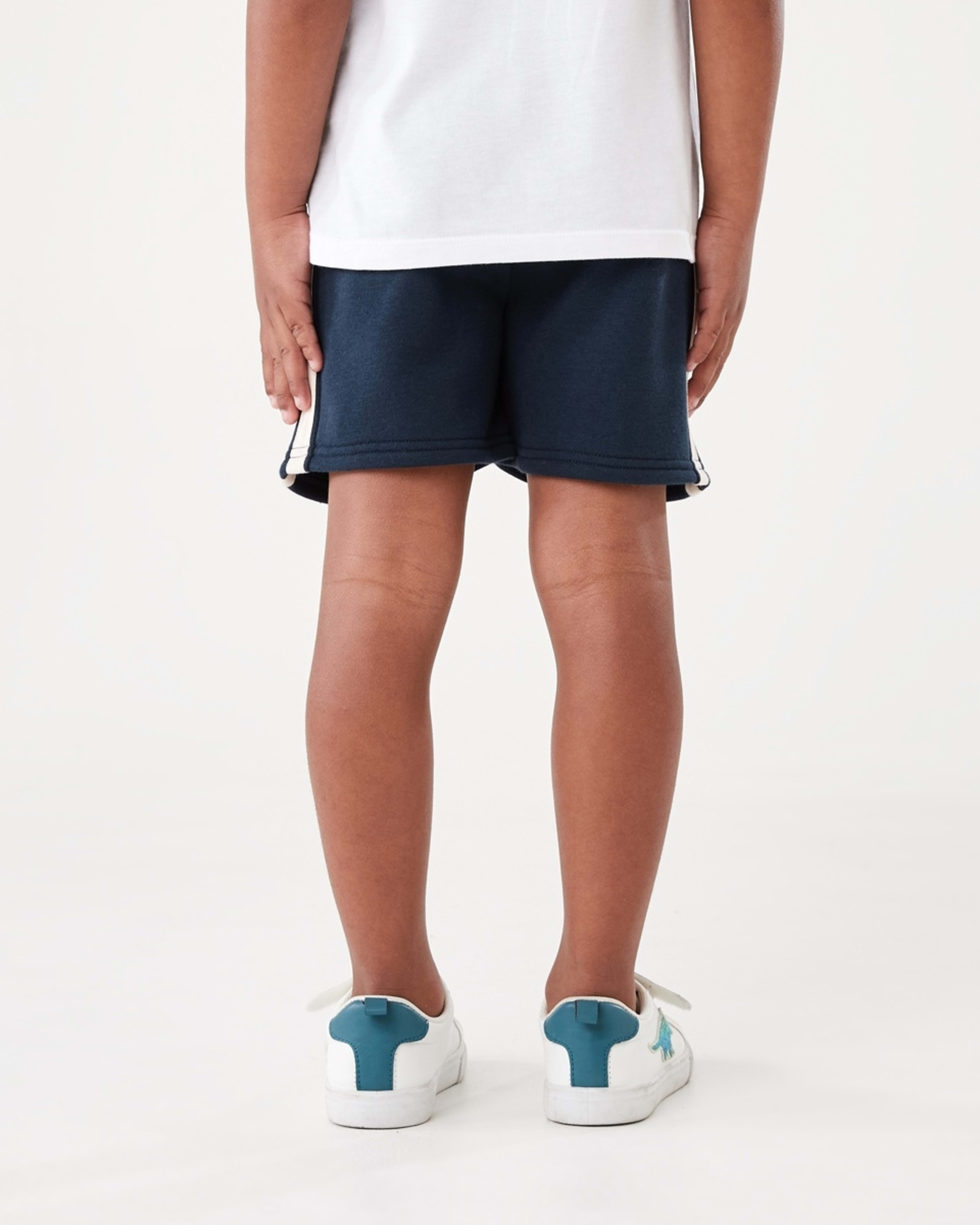 2 Stripe Knit Shorts Dress Navy, 2 of 9
