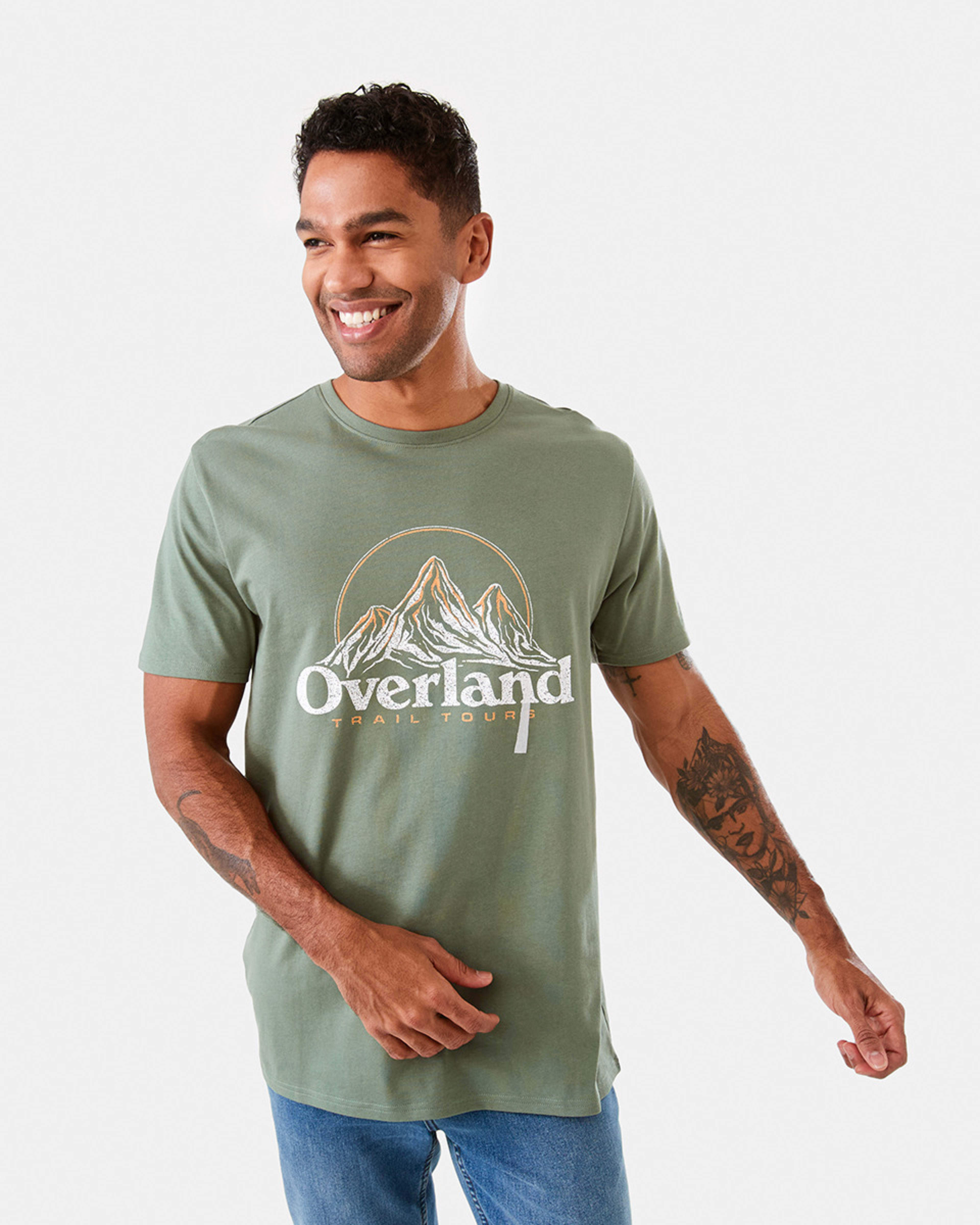 1 Printed T-shirt Grn Laurel