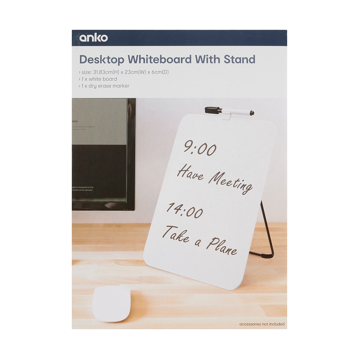 Desktop Whiteboard with Stand Kmart NZ