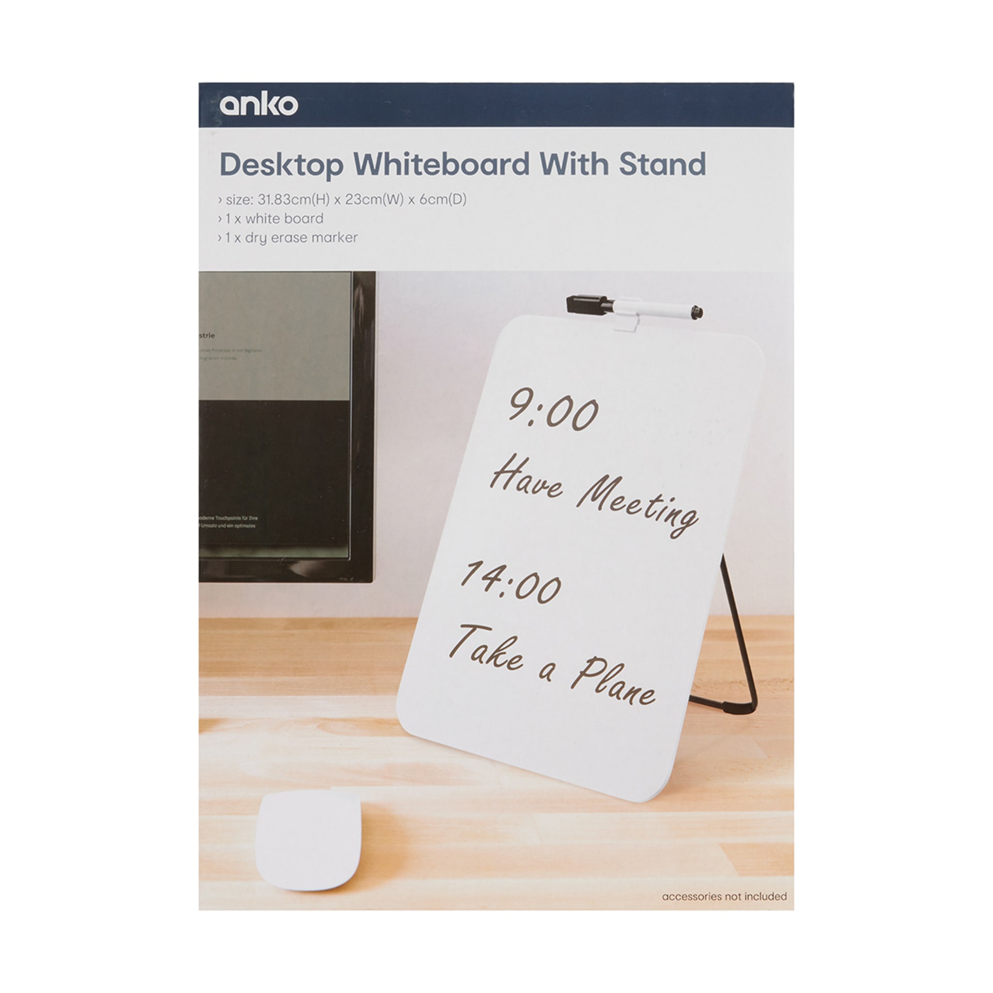 Desktop Whiteboard with Stand Kmart NZ