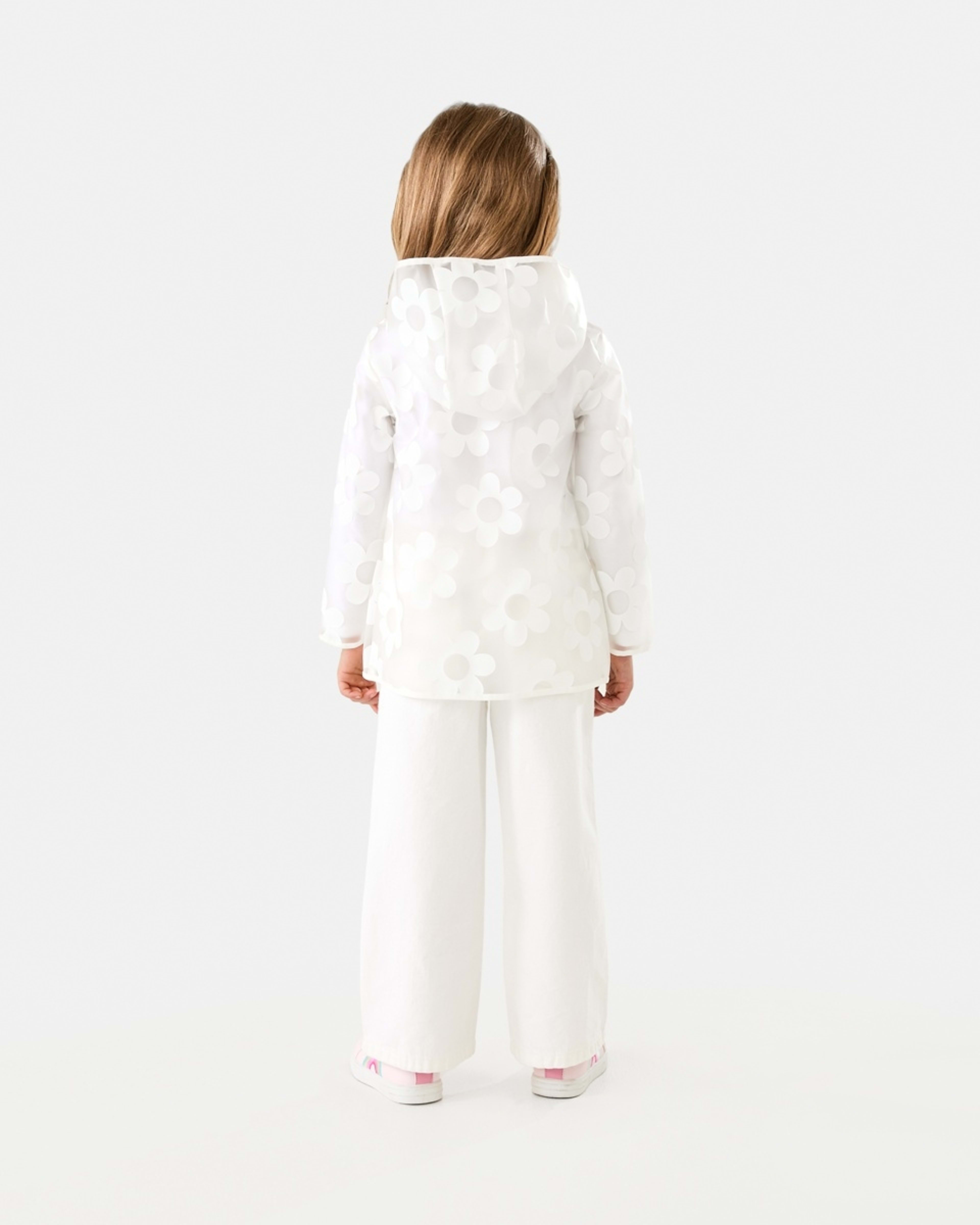 8 Print Rain Jacket Cocreation Flower White, 8 of 10
