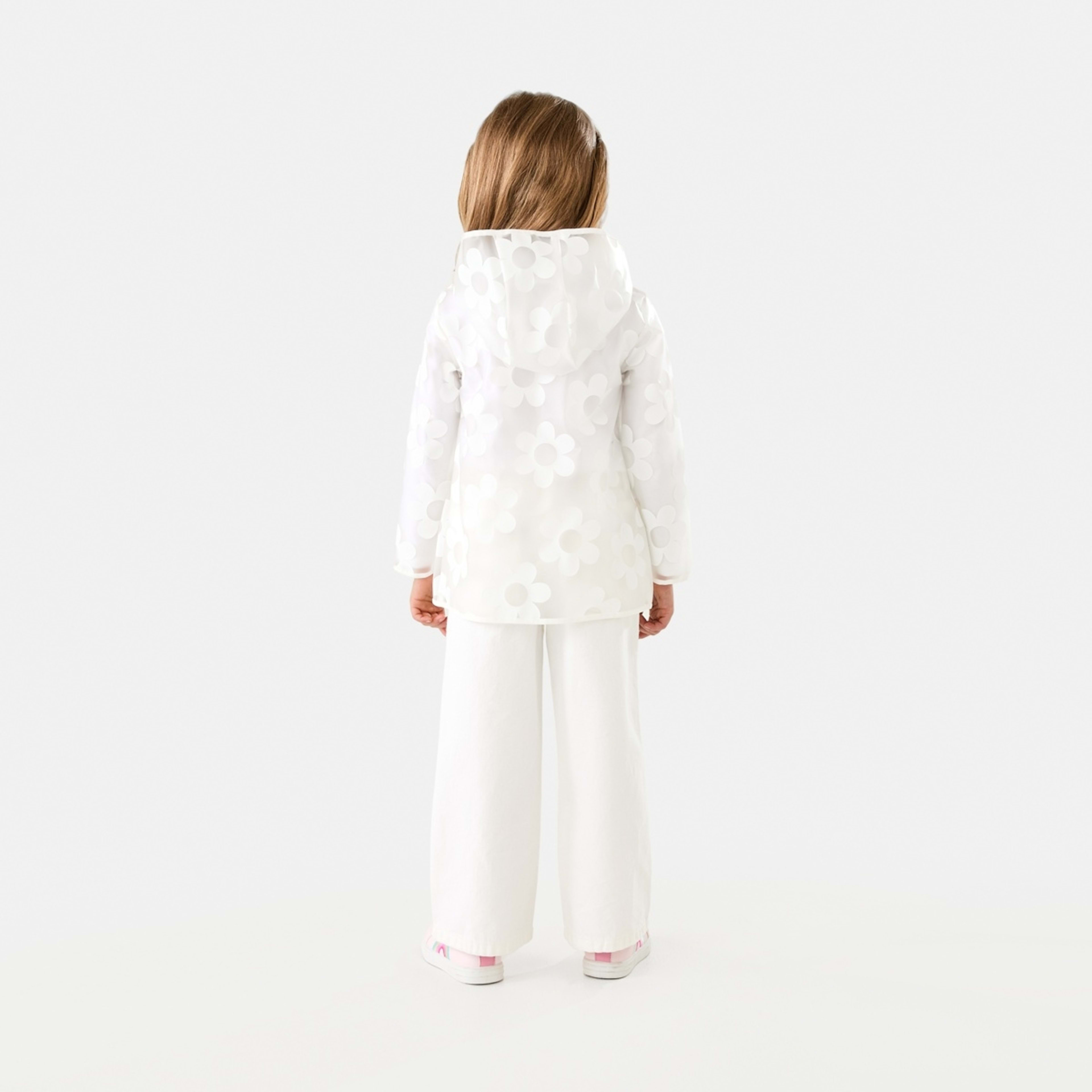 8 Print Rain Jacket Cocreation Flower White, 8 of 10
