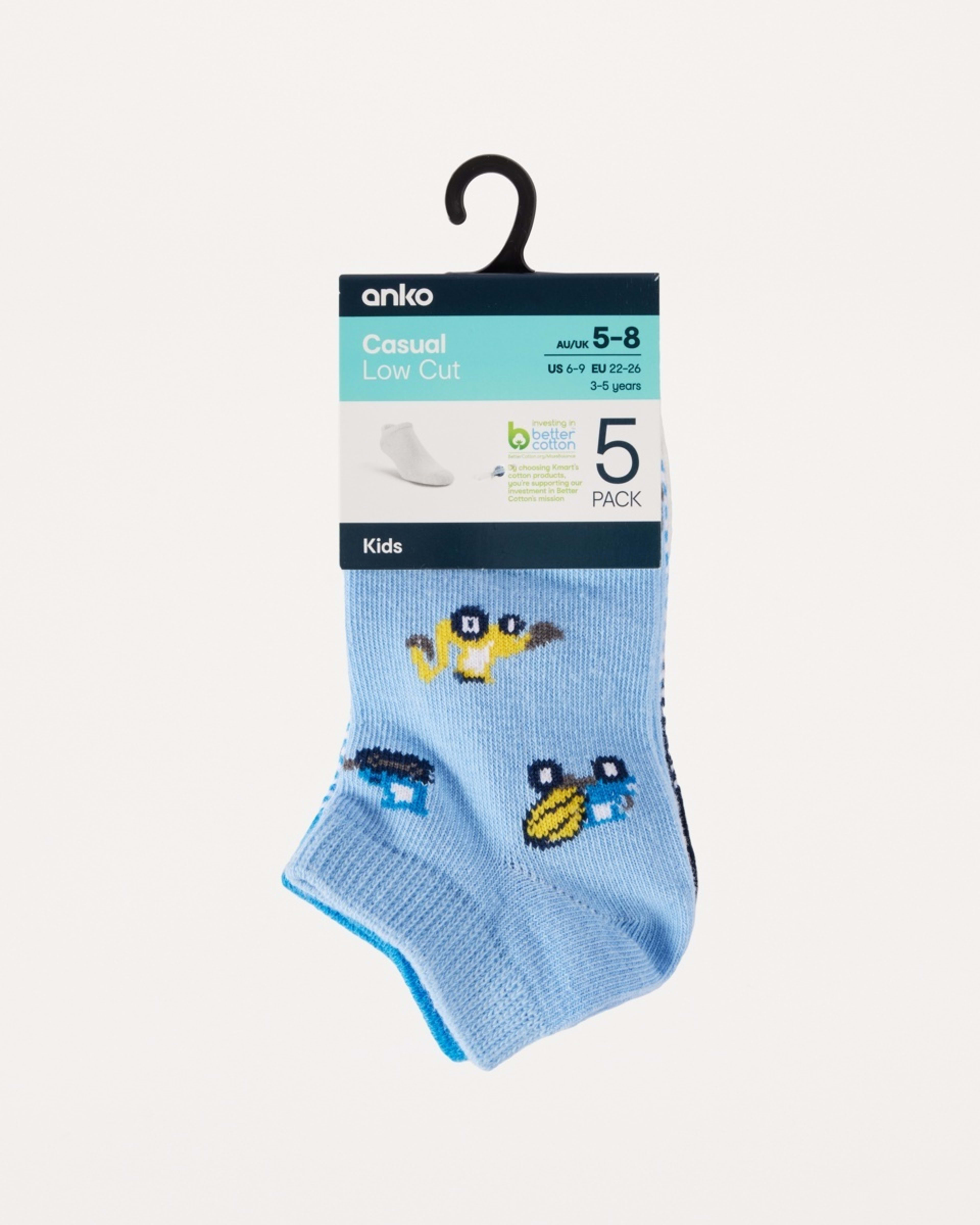 3 5 Pack Trainer Socks BLUE DIGGERS, 3 of 3