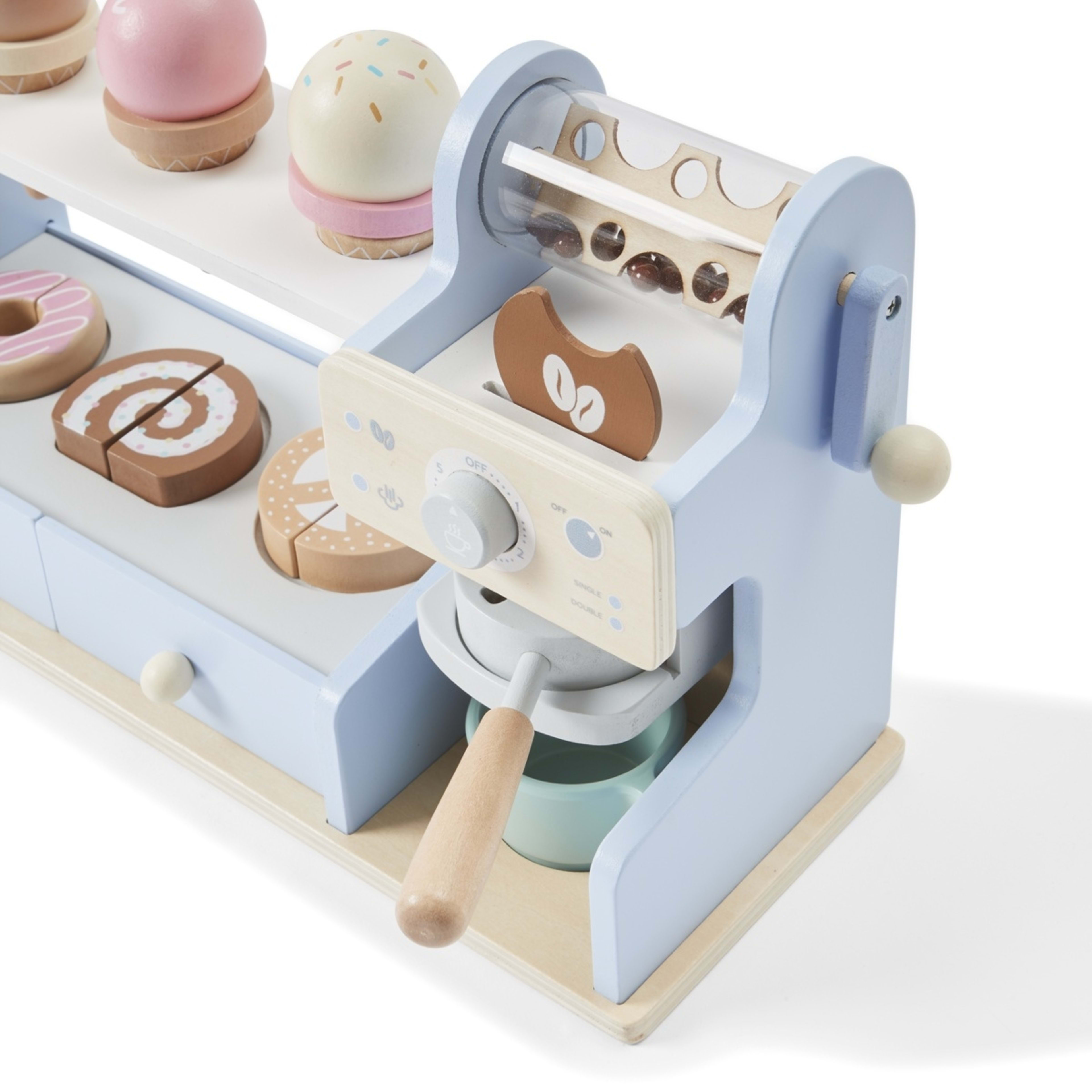 5 47 Piece Wooden Ice Cream and Coffee Shop Playset, 5 of 10