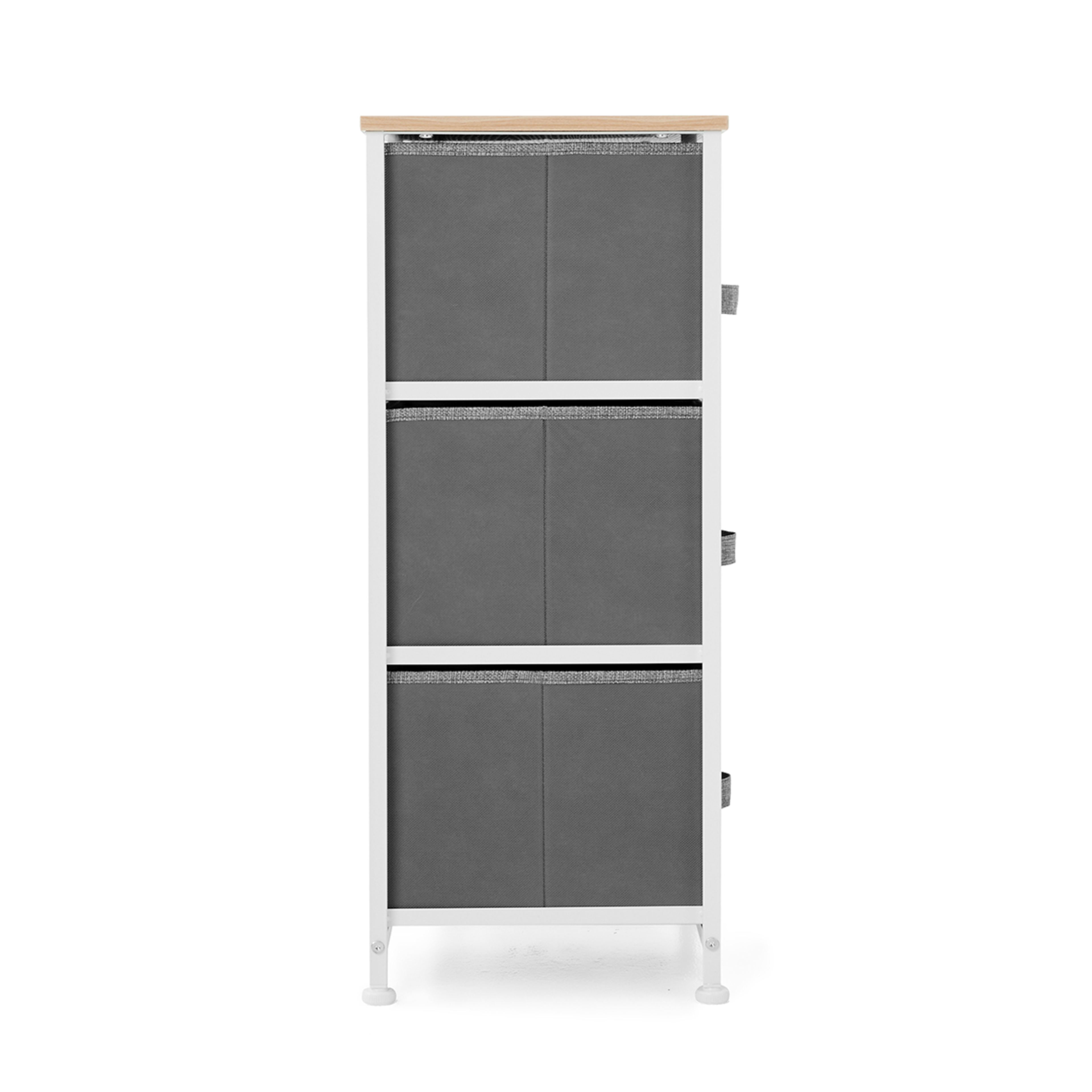 8 3 Drawer Chest - Grey, 8 of 10