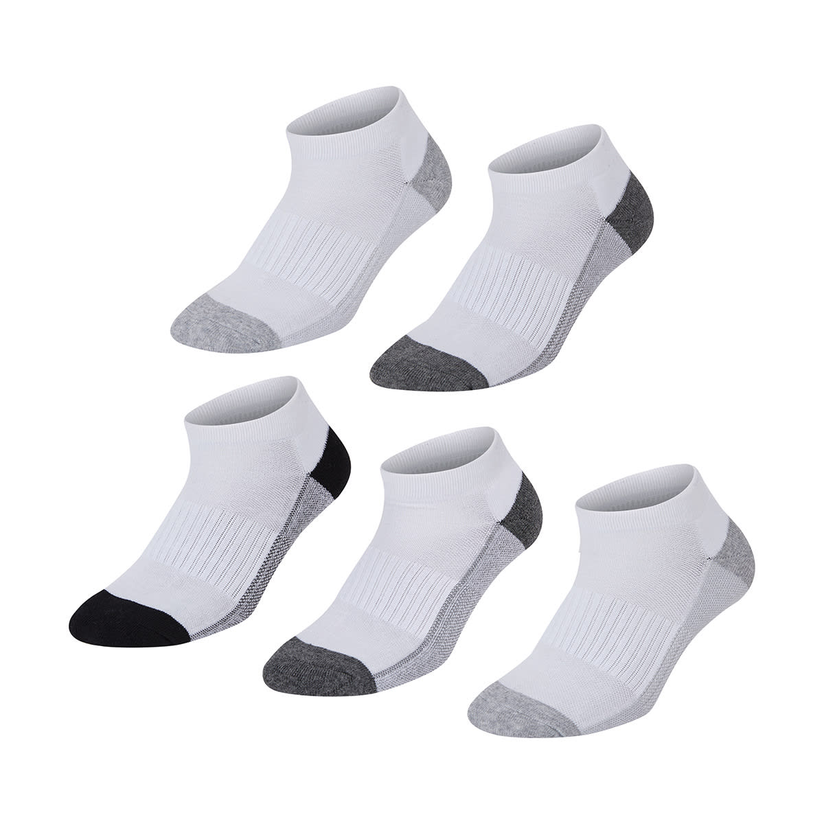 Active 5 Pack Low Cut Tough Sports Socks - Kmart