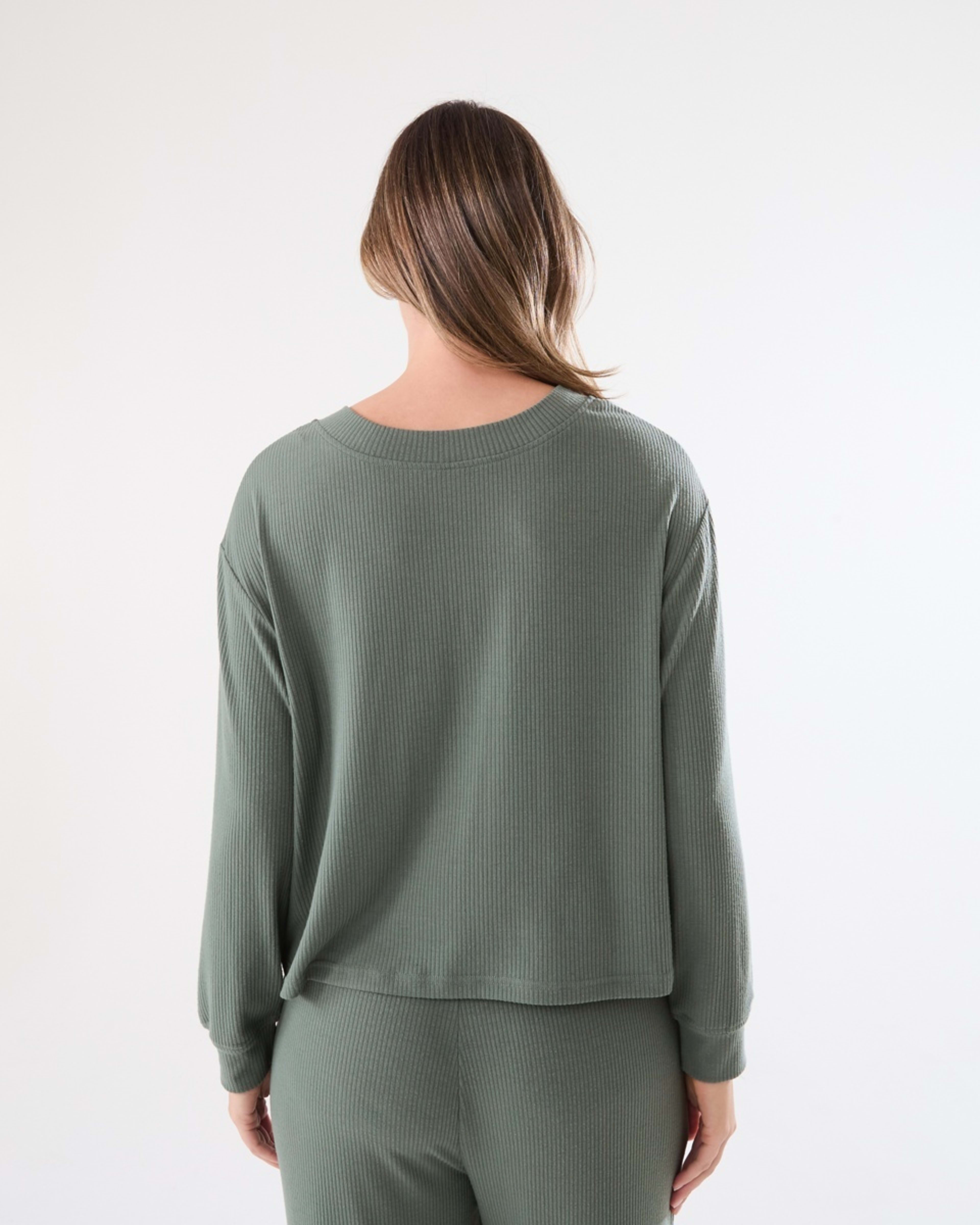 4 Brushed Rib Reversible Top Smke Green, 4 of 8