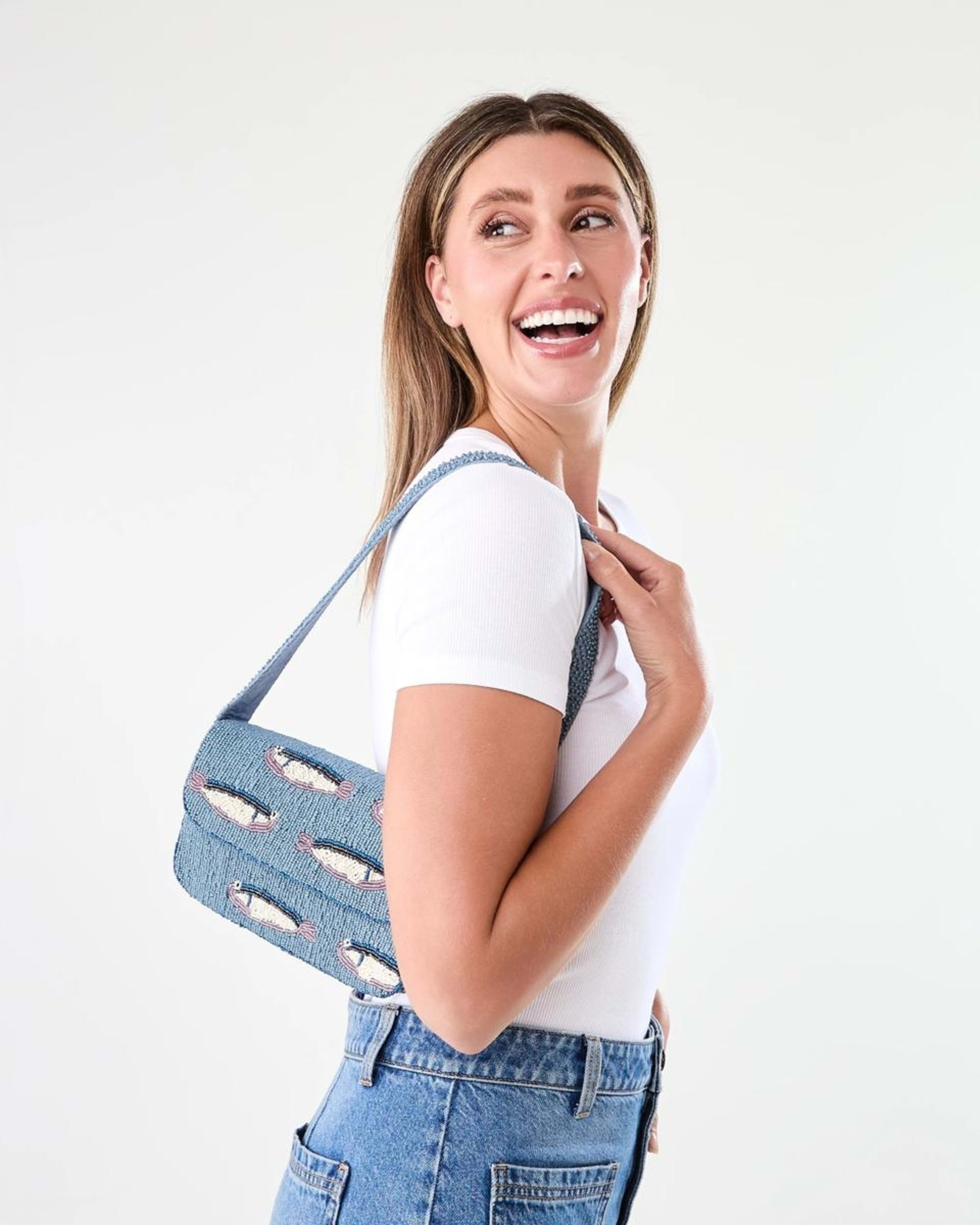 4 Beaded Shoulder Bag Sardines, 4 of 5